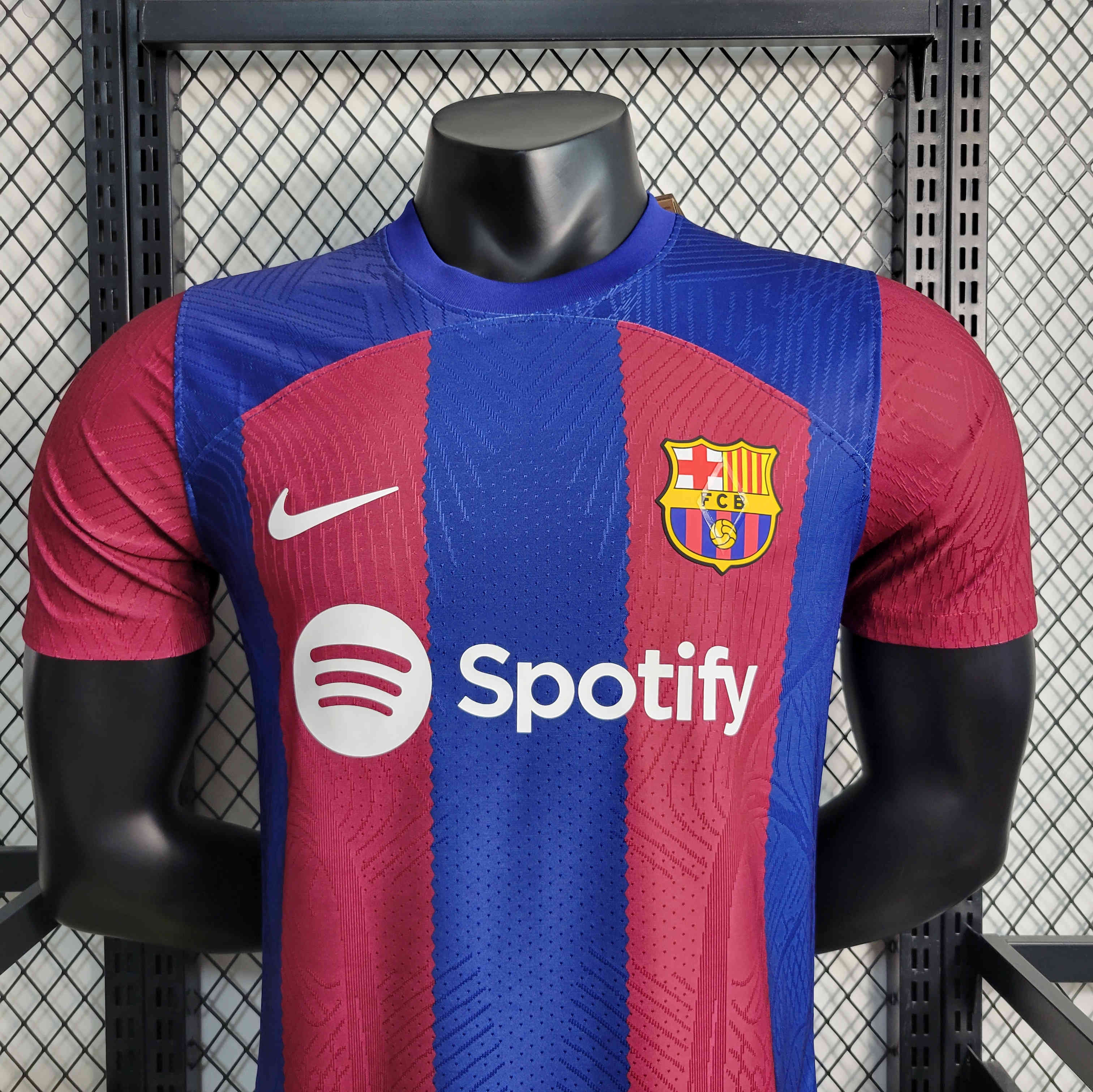 unitedfutballjersey-Barcelona 23-24 Home Stadium Jersey - Player Version