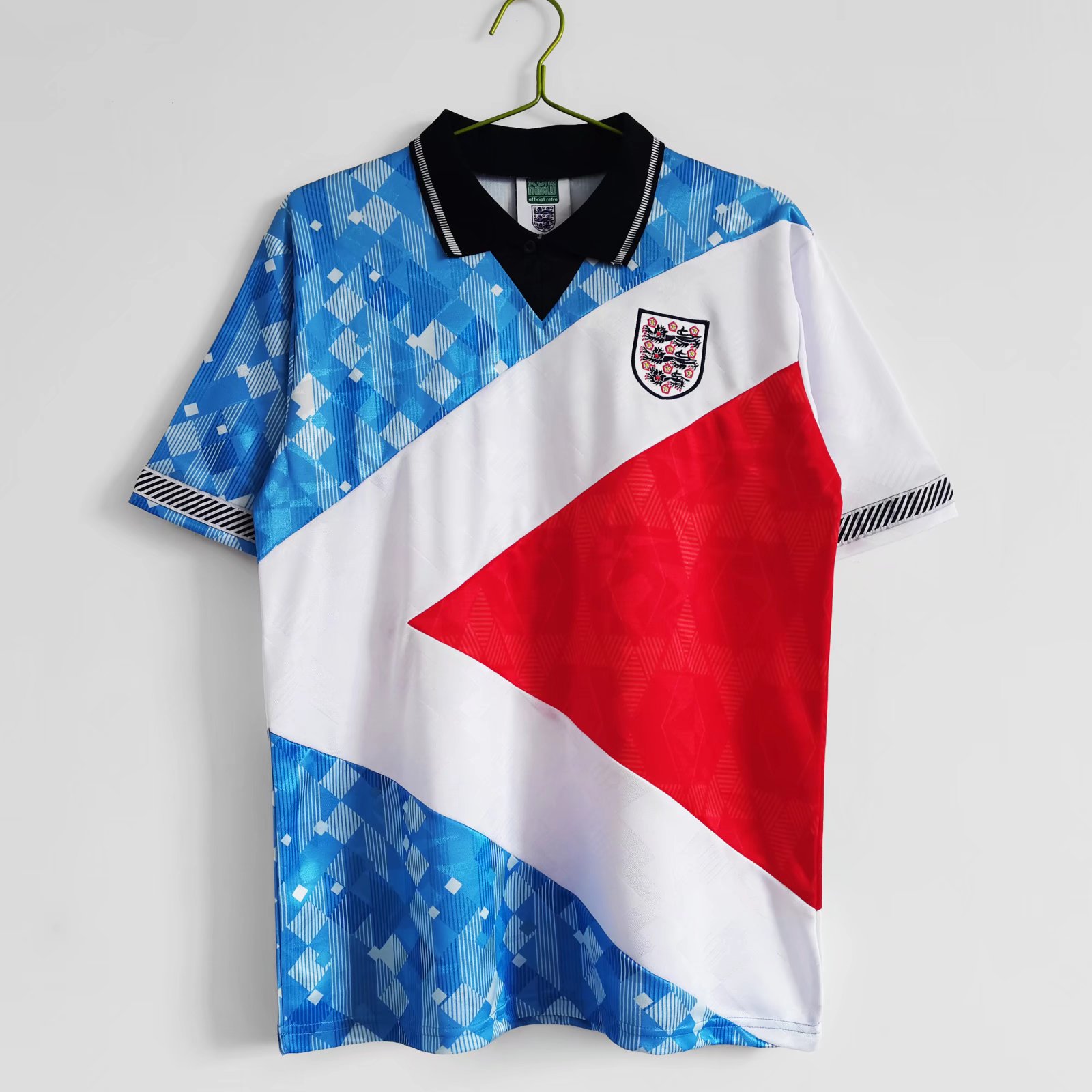 SIUjerseys-Retro England 1990 Three Color Jersey