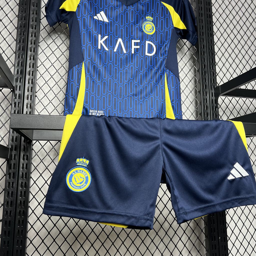 SIUjerseys-Al Nassr Riyadh Victory 24-25 Away Kids Kit