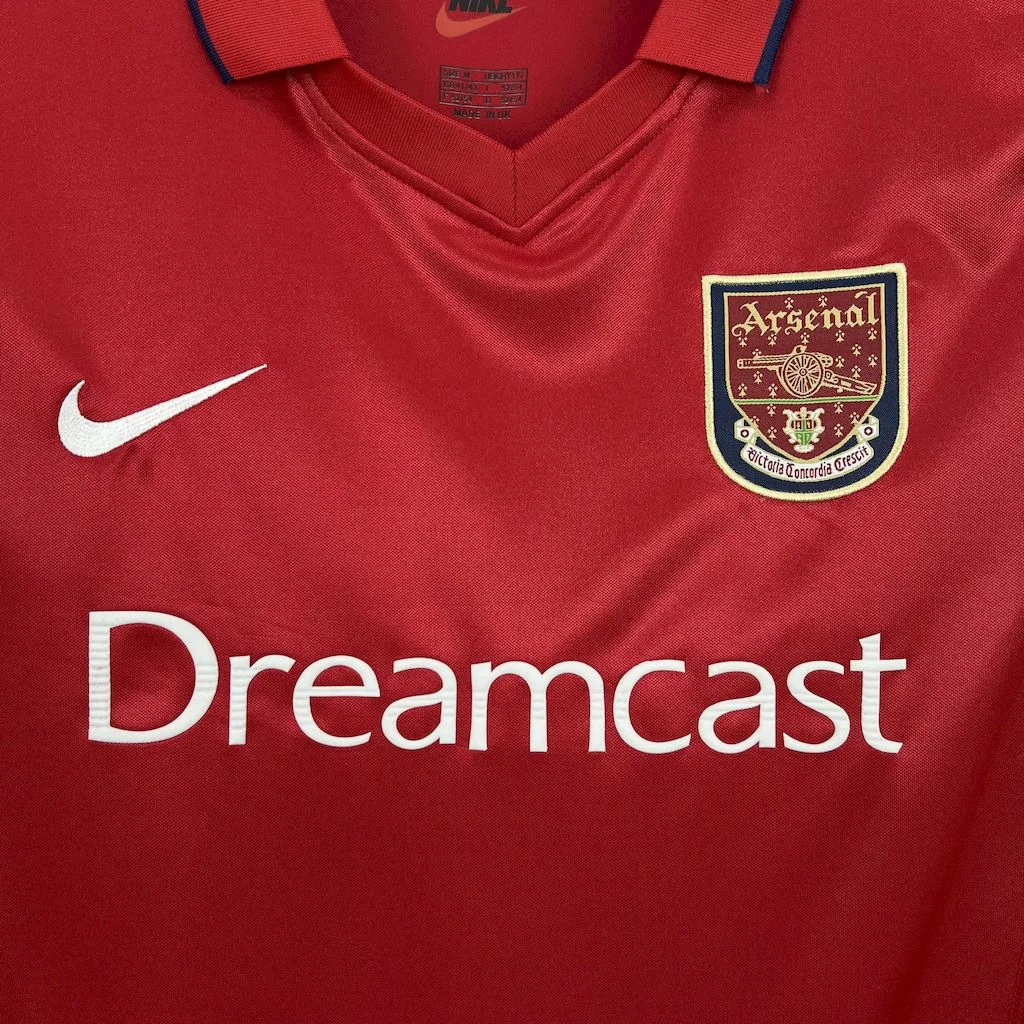 SIUjerseys-Retro Arsenal 2001-02 Home Long Sleeves Jersey