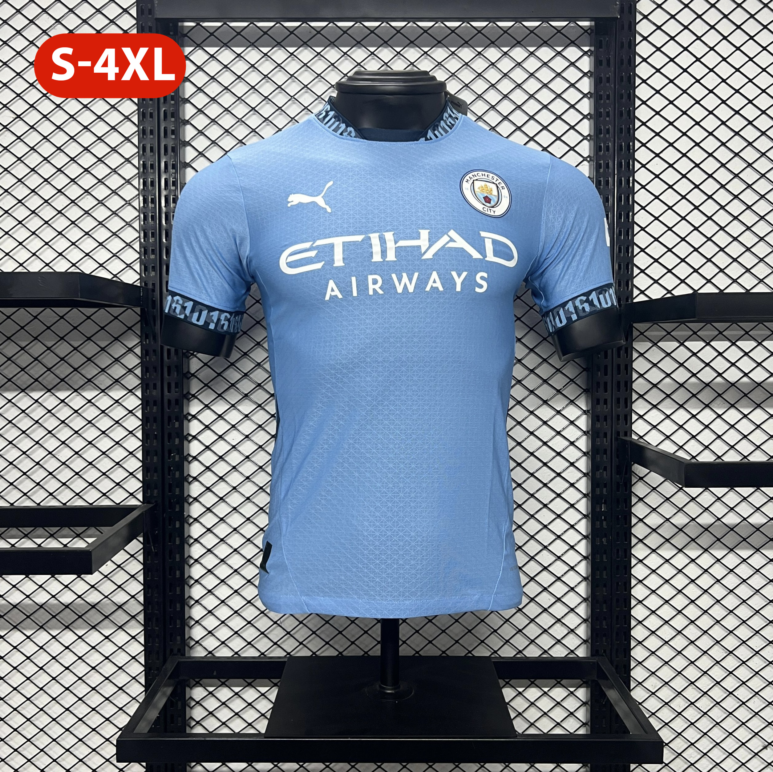 Higojerseys-Manchester City 24-25 Home Stadium Jersey - Player Version