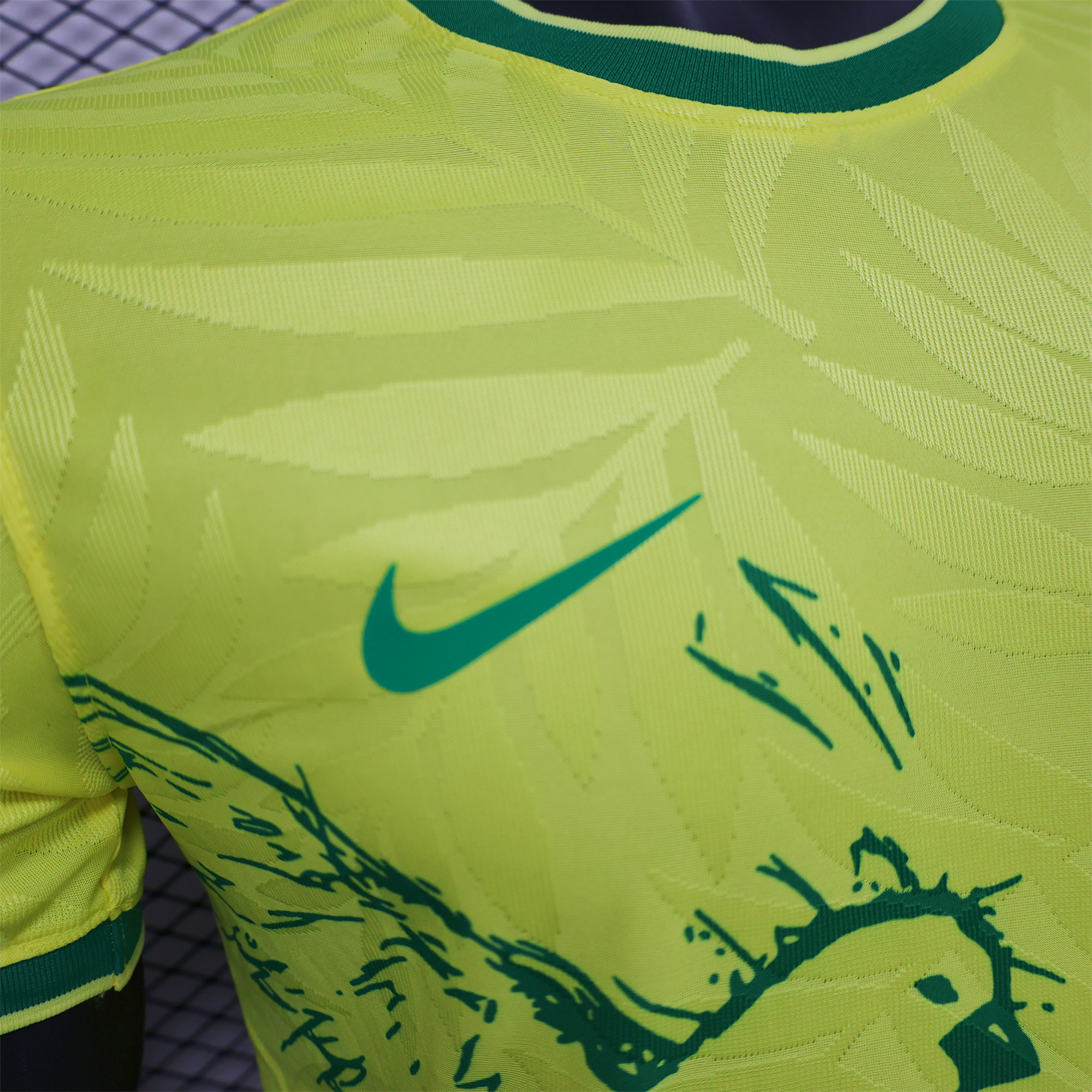 SIUjerseys-Brazil 2024 Yellow Dove Special Edition Jersey - Player Version