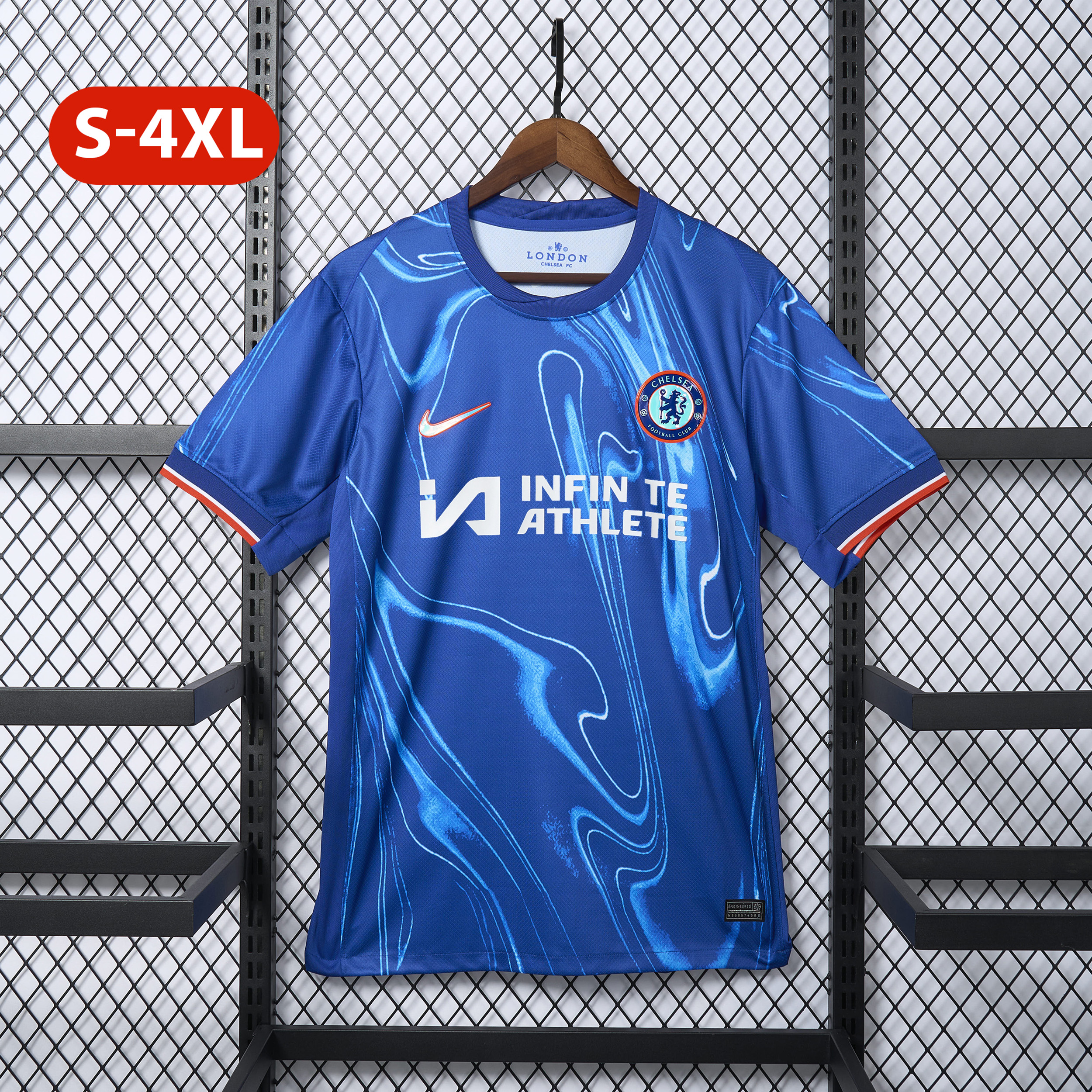ManixJersey.com | C.H.E.L.S.E.A 24-25 Home Stadium Jersey With Chest Advertisement - Fans Version -Customize Name, Number and Patch | Worldwide Shipping