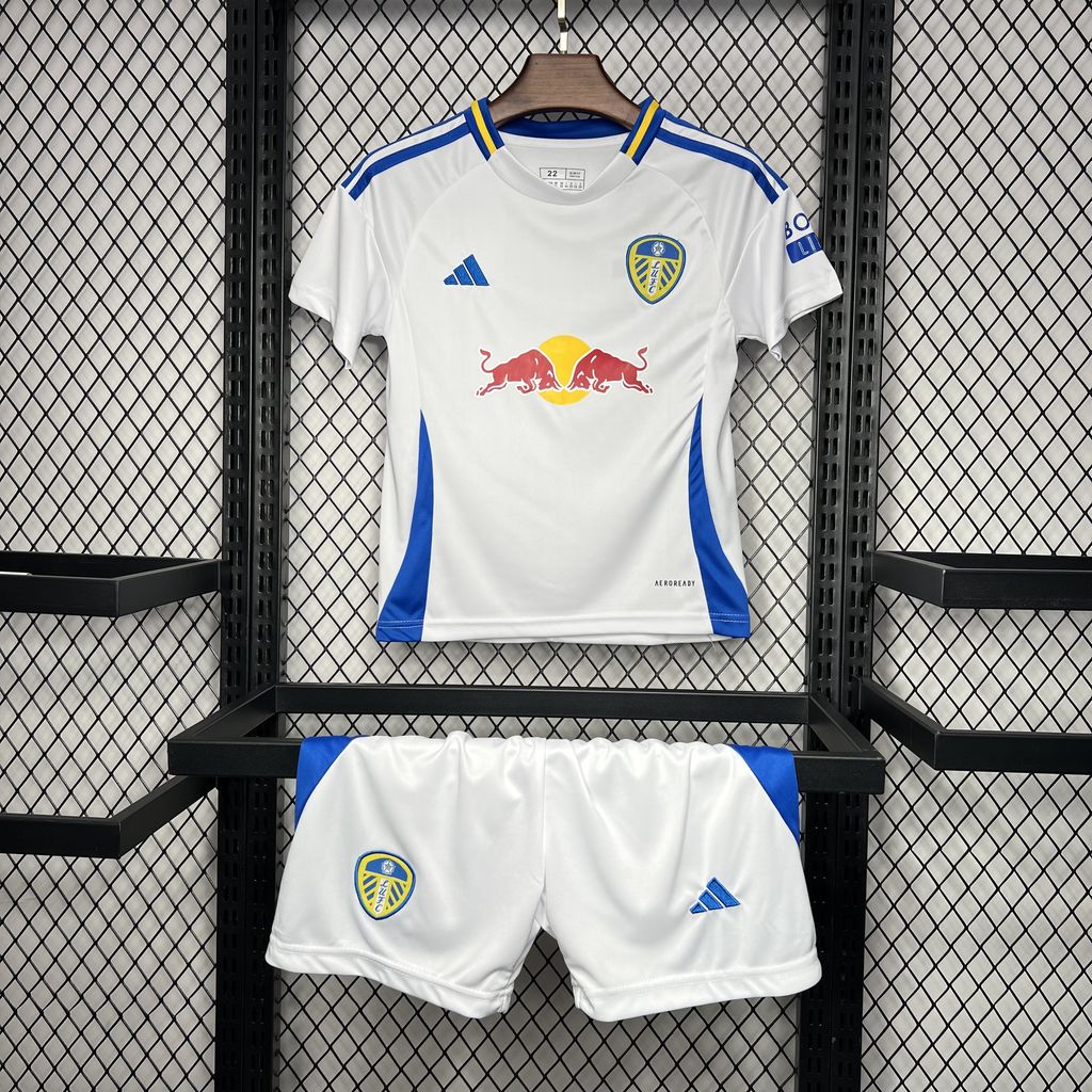 ManixJersey.com | Leeds United 24-25 Home Stadium Kids Kit -Customize Name, Number and Patch | Worldwide Shipping