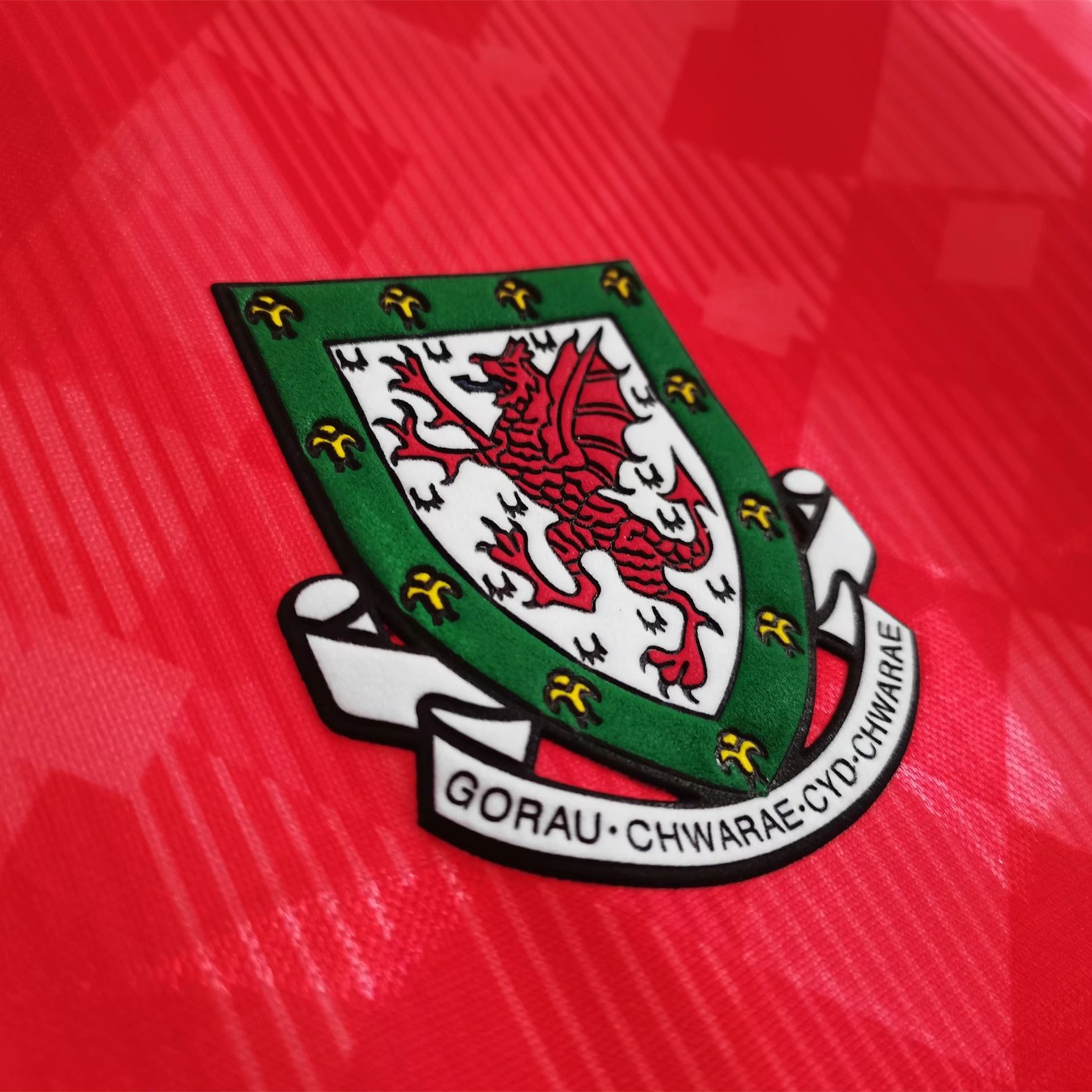 SIUjerseys-Retro Wales 1990 Home Stadium Jersey