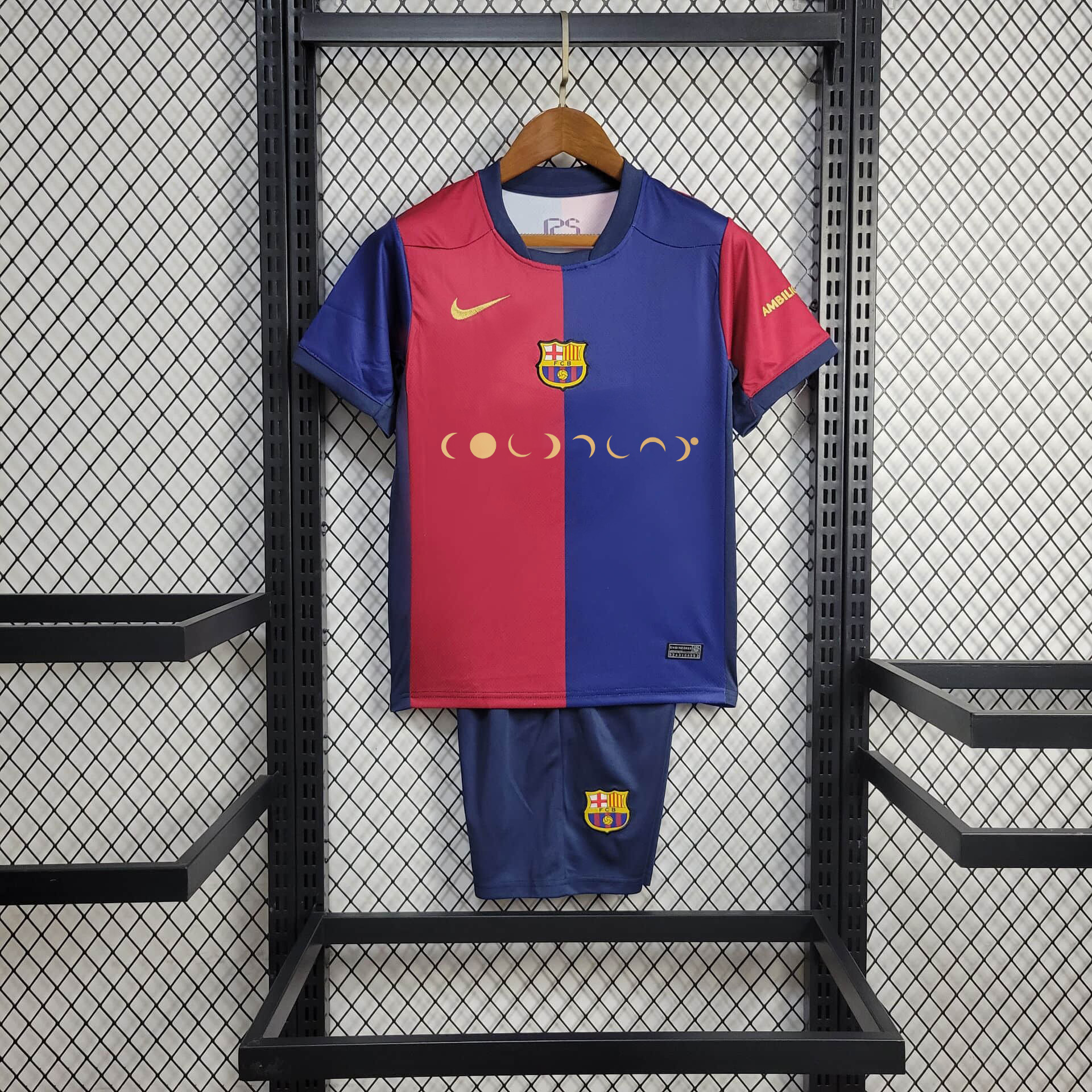 SIUjerseys-Barcelona X Coldplay 24-25 Home Co-Branded Kids Kit