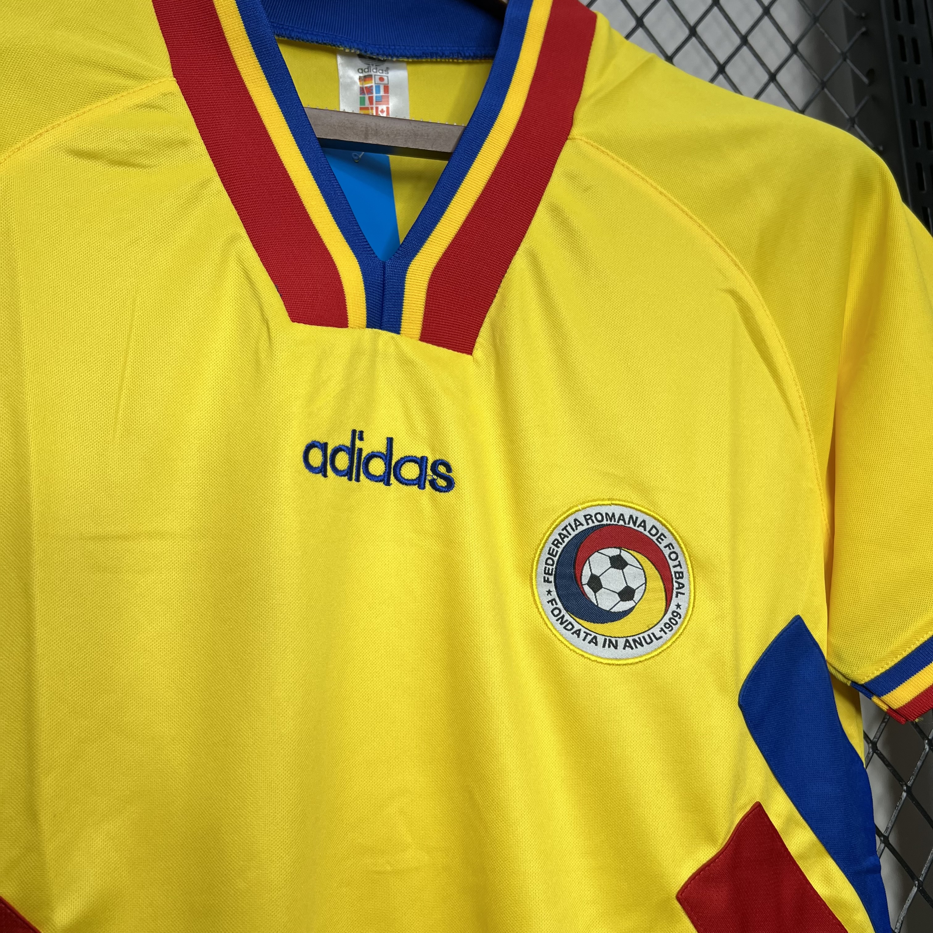 SIUjerseys-Retro Romania 1994 Home Stadium Jersey