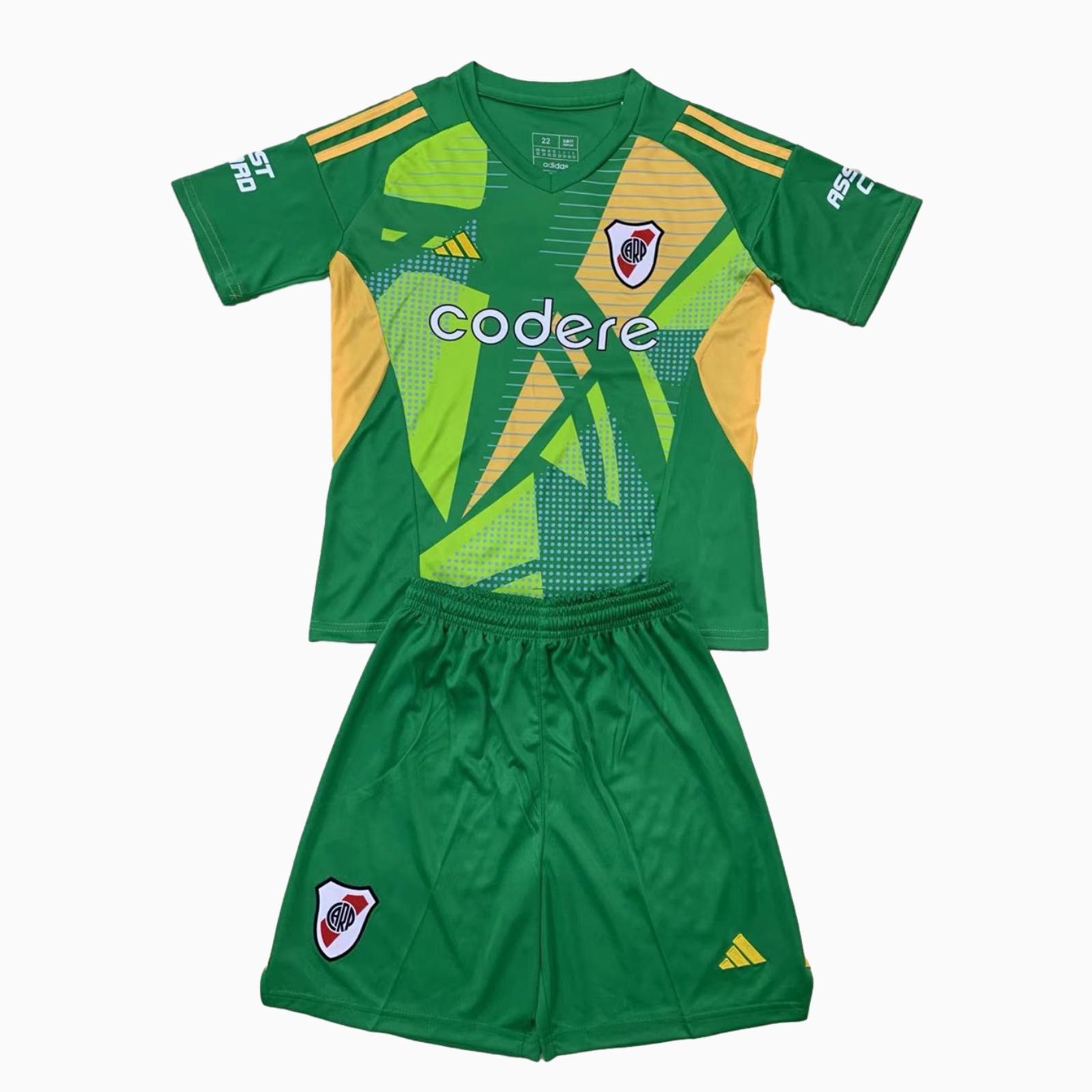 SIUjerseys-River Plate 24-25 Fruit Green Goalkeeper Kids Kit