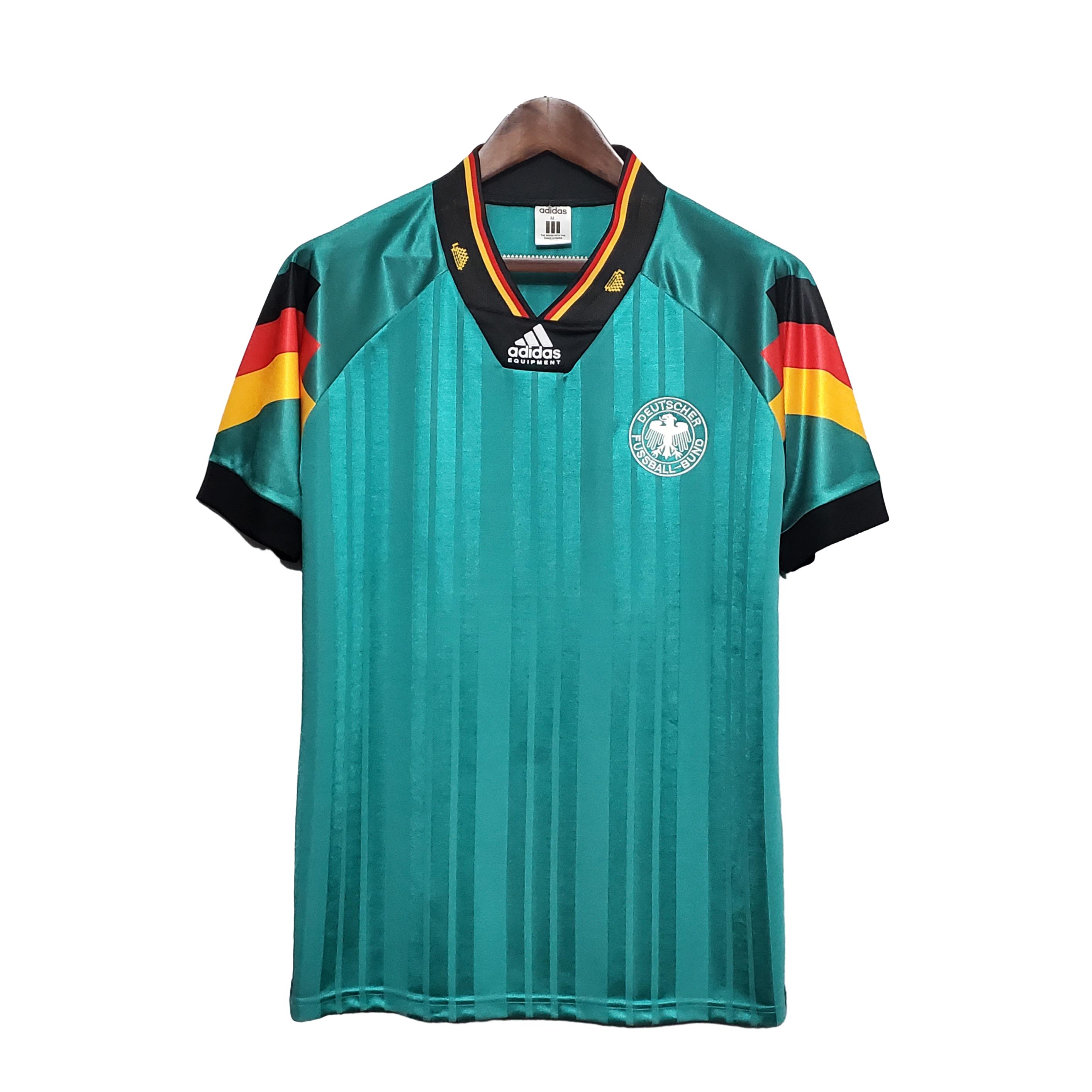 SIUjerseys-Retro Germany 1992 Away Stadium Jersey