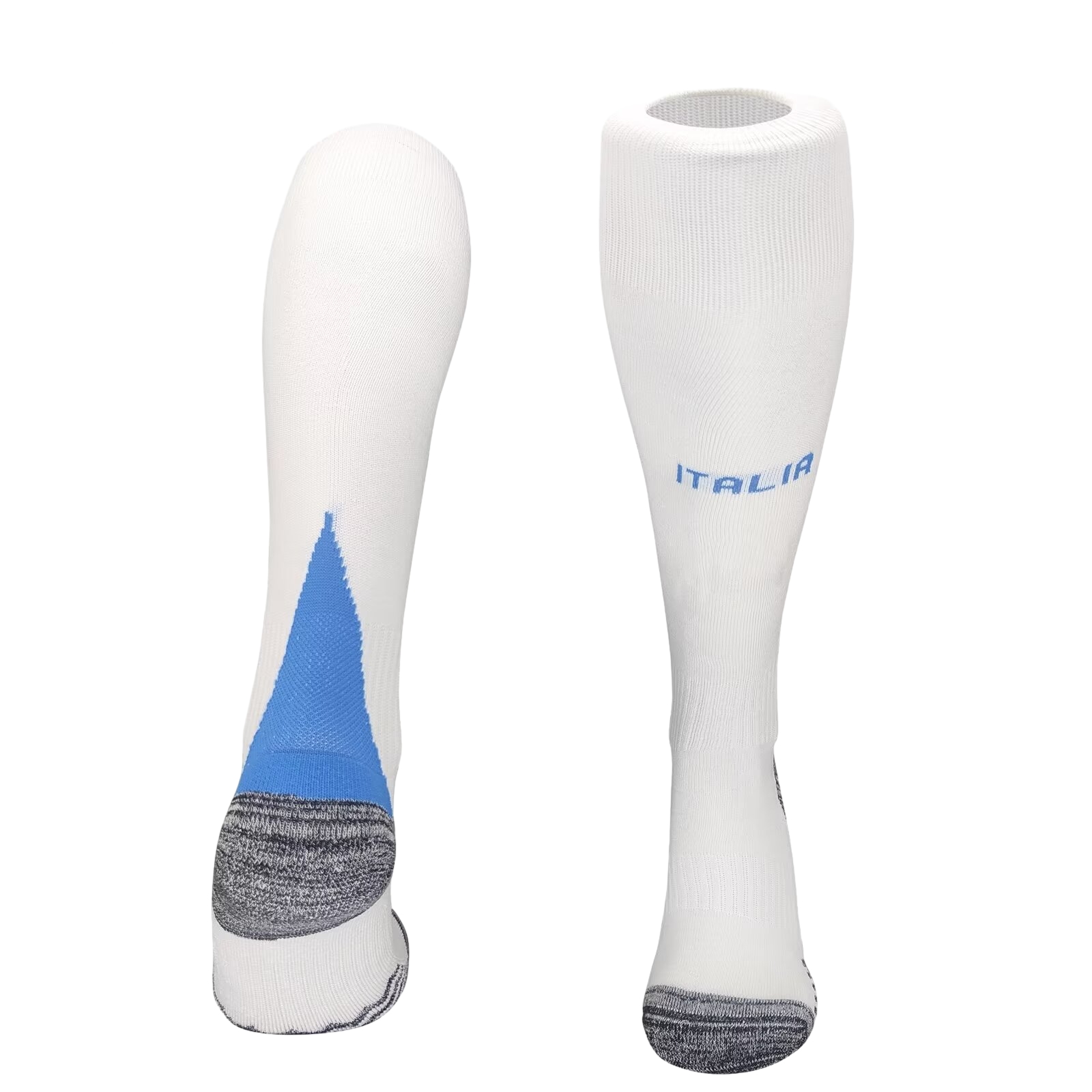 JerseysGala.com | Italy 2024 Away Socks - White -Customize Name, Number and Patch | Worldwide Shipping