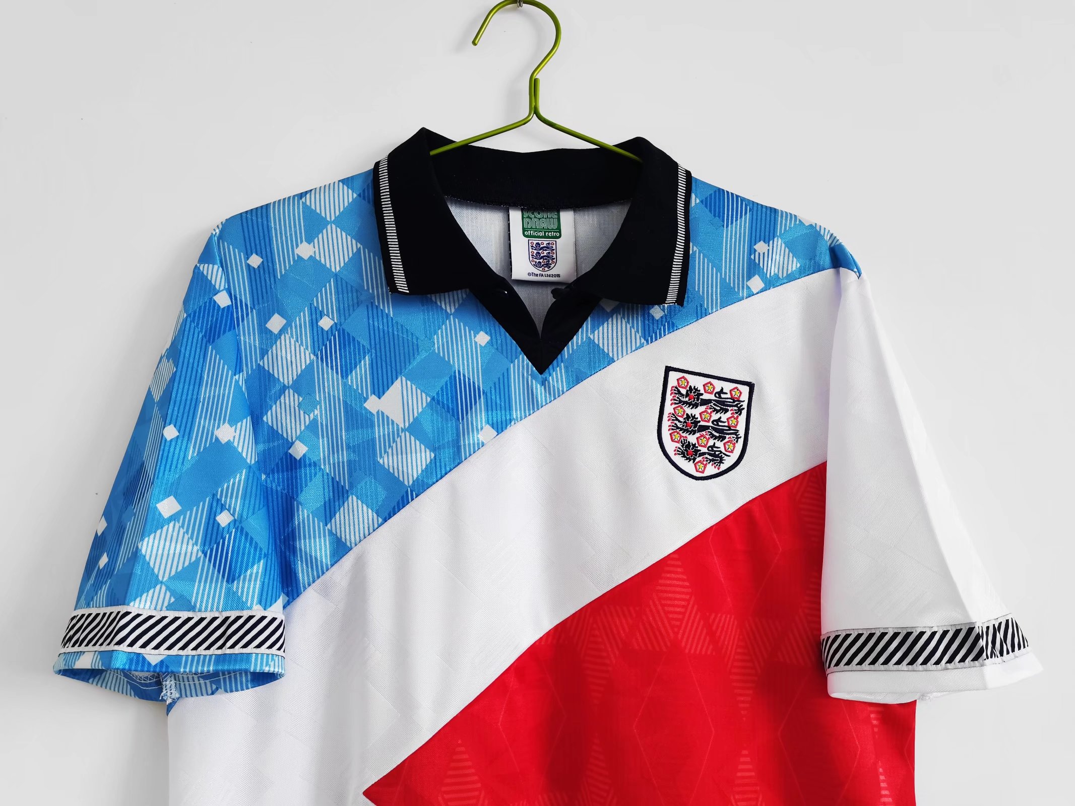 SIUjerseys-Retro England 1990 Three Color Jersey