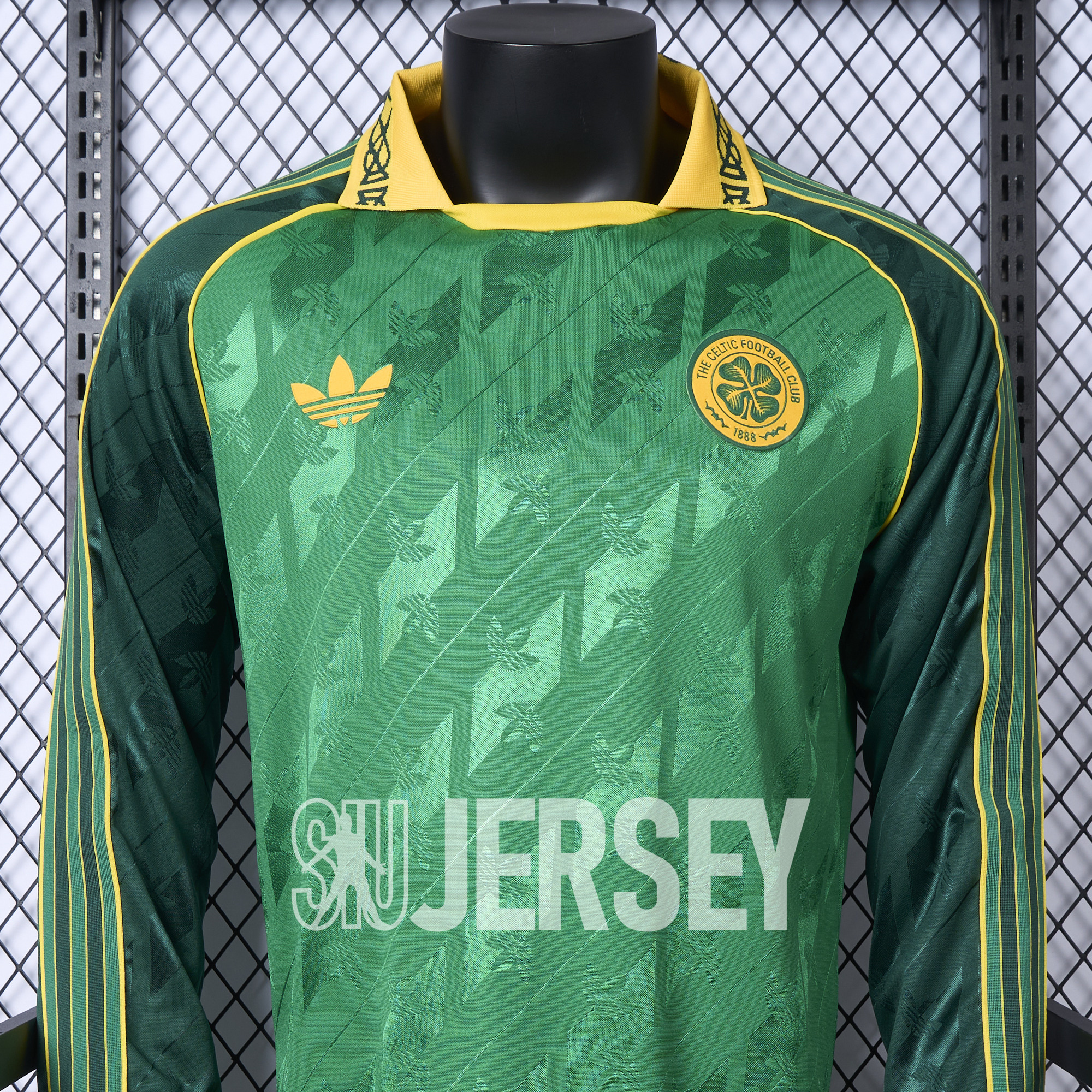 SIUjerseys-Celtic 24-25 Originals LFSTLR Long Sleeve Green Jersey - Player Version