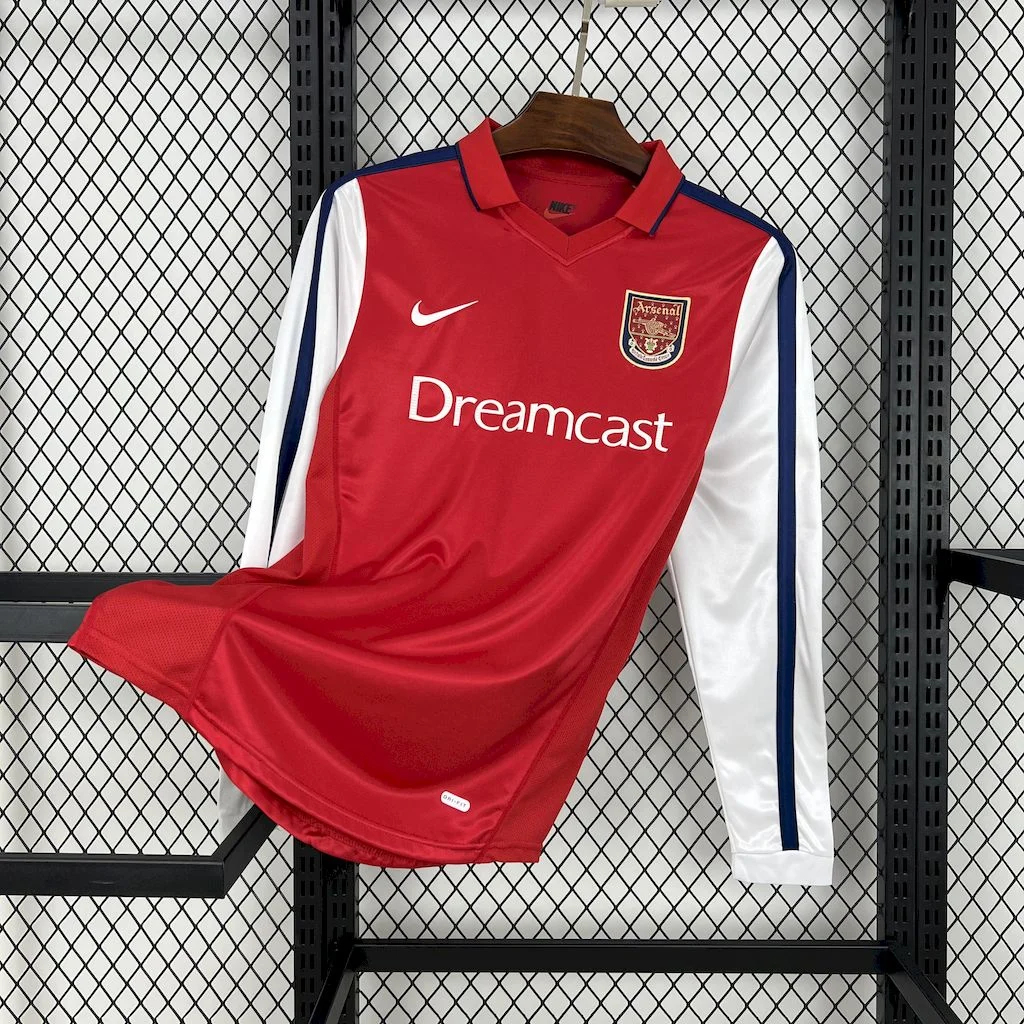 SIUjerseys-Retro Arsenal 2001-02 Home Long Sleeves Jersey