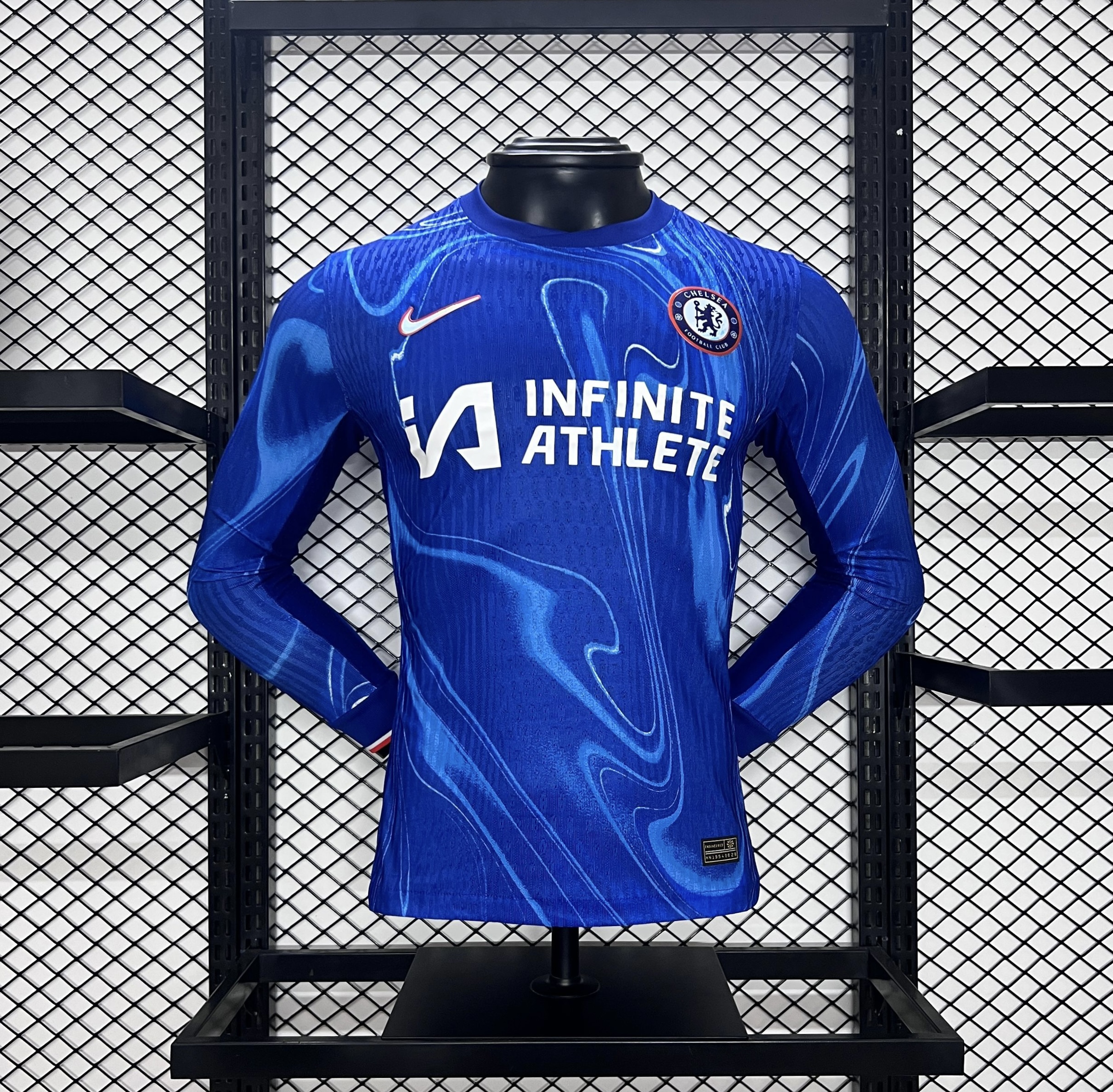 ManixJersey.com | C.H.E.L.S.E.A 24-25 Home Long Sleeve Jersey - Player Version -Customize Name, Number and Patch | Worldwide Shipping