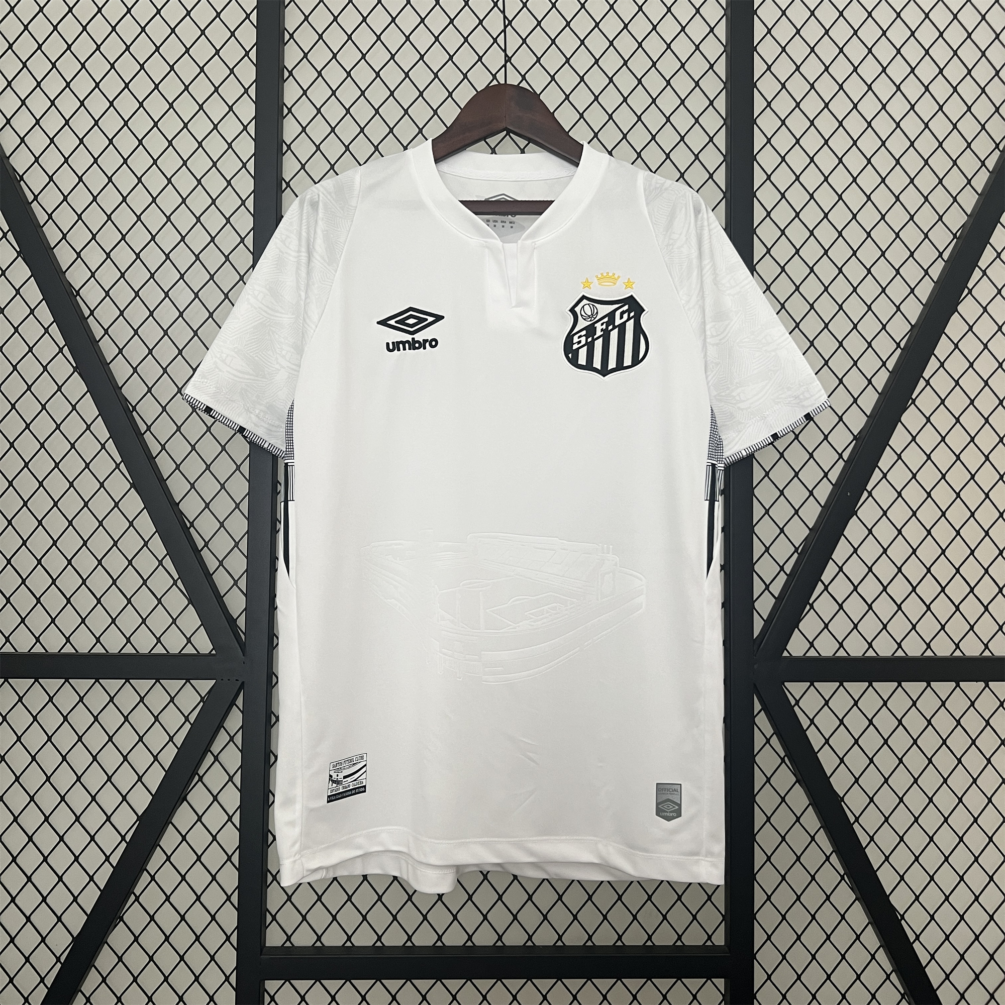 unitedfutballjersey-Santos 24-25 Home Unsponsored Jersey - Fans Version