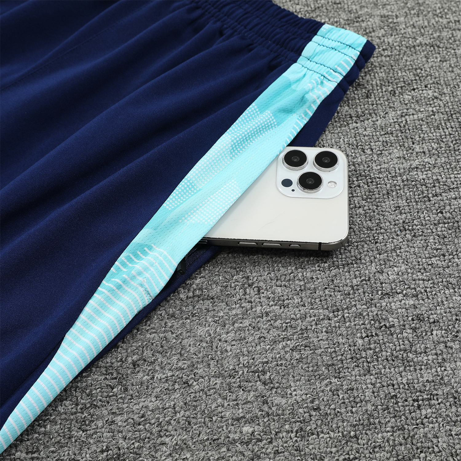 SIUjerseys-Arsenal 24-25 Training Hoodie Set - Cyan Hoodie and Deep Blue Pants