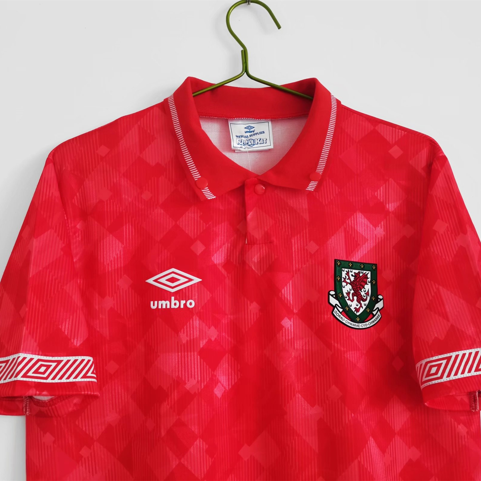 SIUjerseys-Retro Wales 1990 Home Stadium Jersey