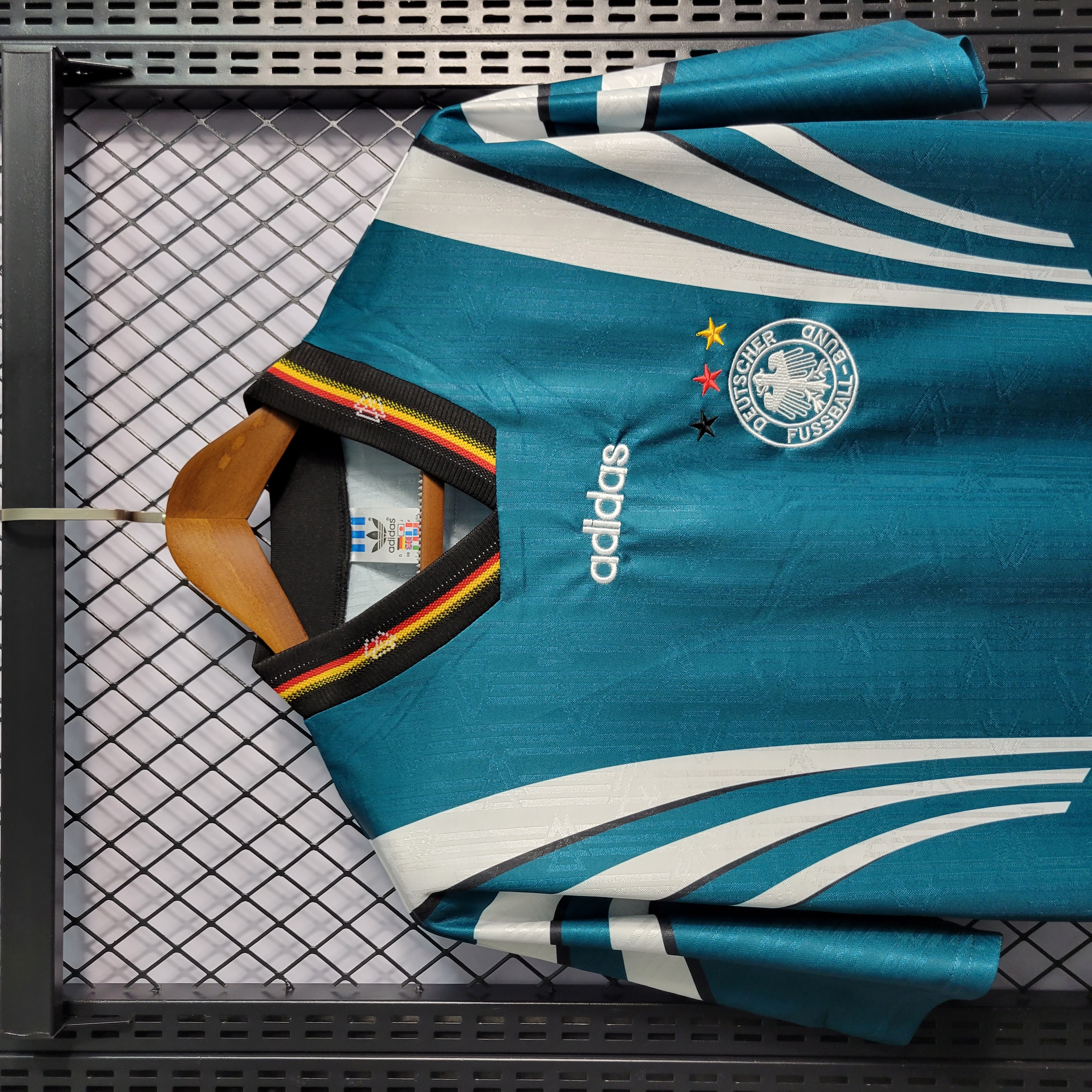 SIUjerseys-Retro Germany 1996 Away Stadium Jersey