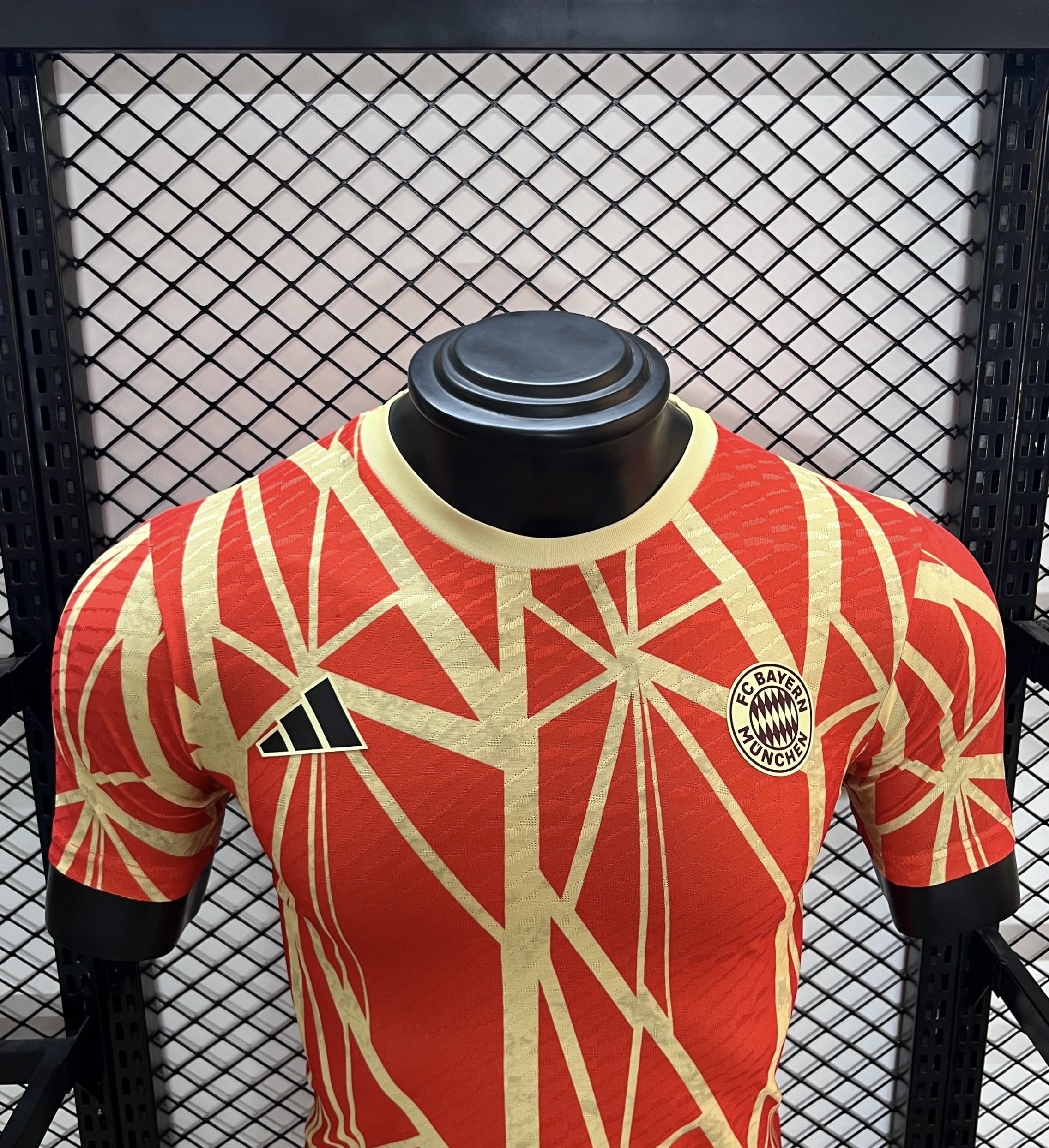 unitedfutballjersey-Bayern Munich 24-25 Red Pre-Match Training Jersey - Player Version