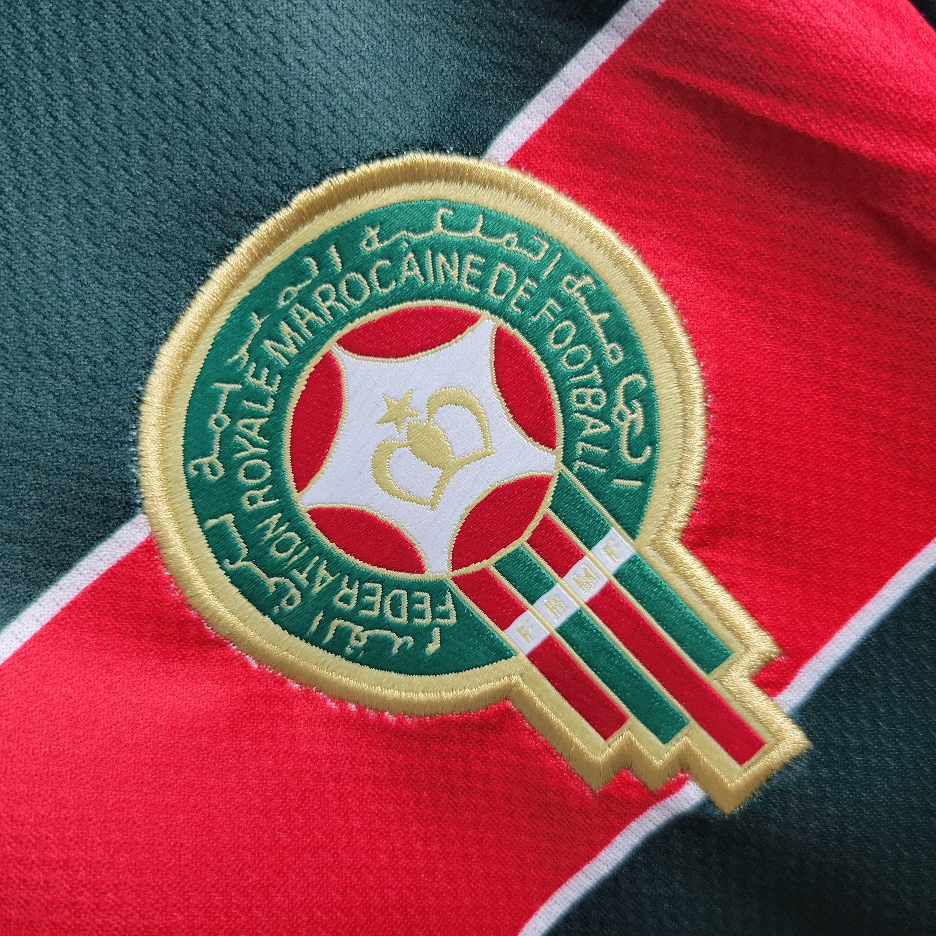 unitedfutballjersey-Retro Morocco 1998 Home Stadium Jersey