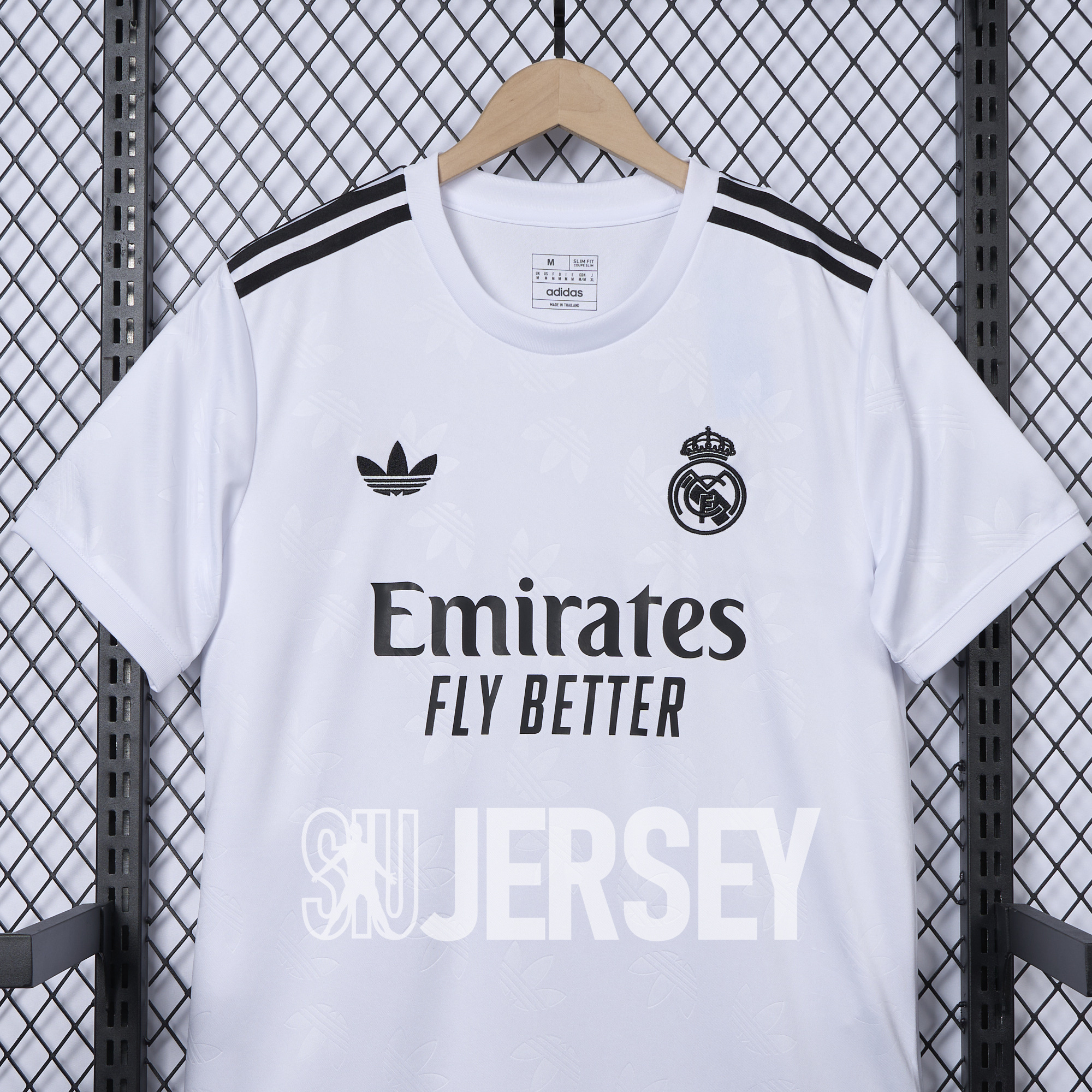 SIUjerseys-Real Madrid 24-25 Trefoil White Jersey - Fans Version