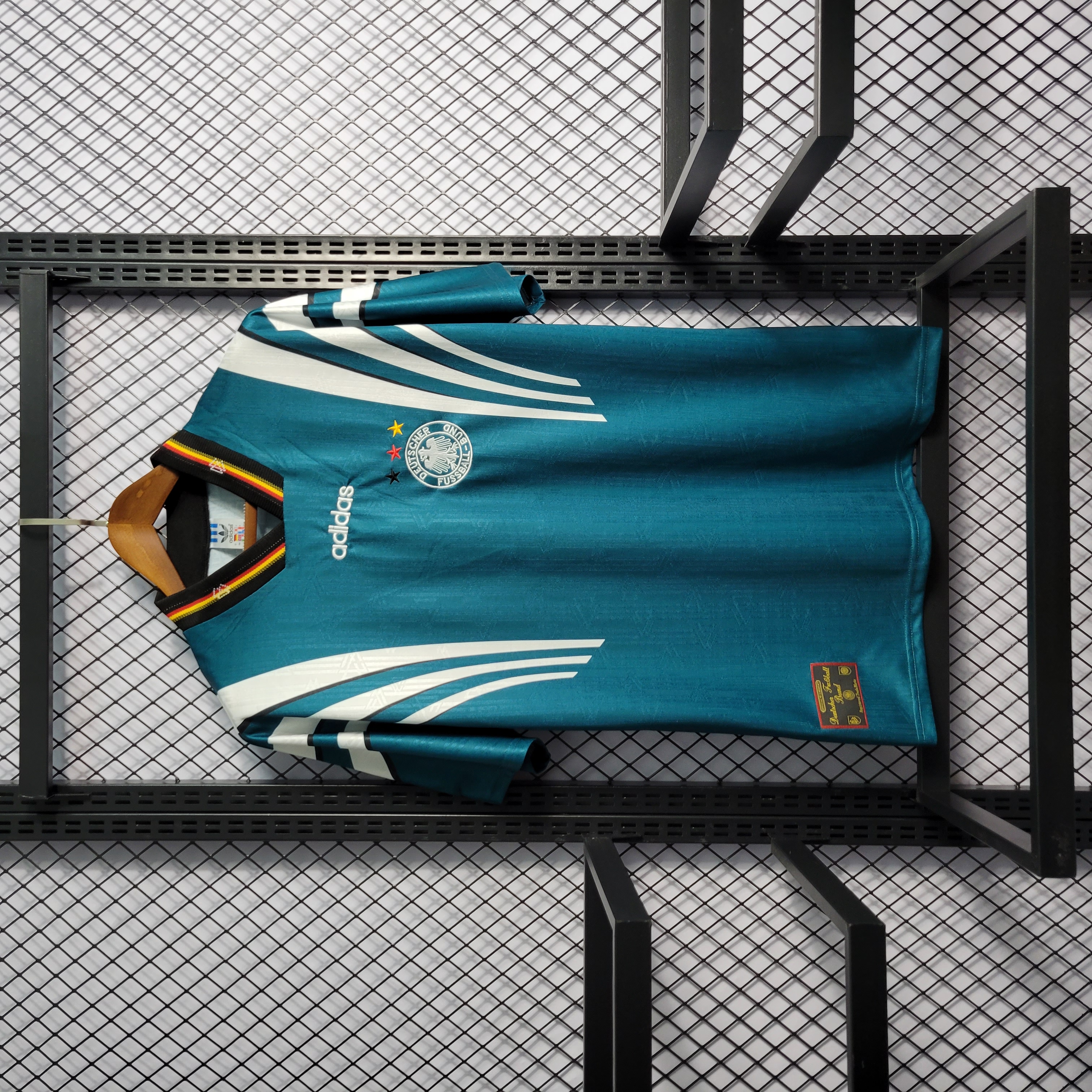 SIUjerseys-Retro Germany 1996 Away Stadium Jersey