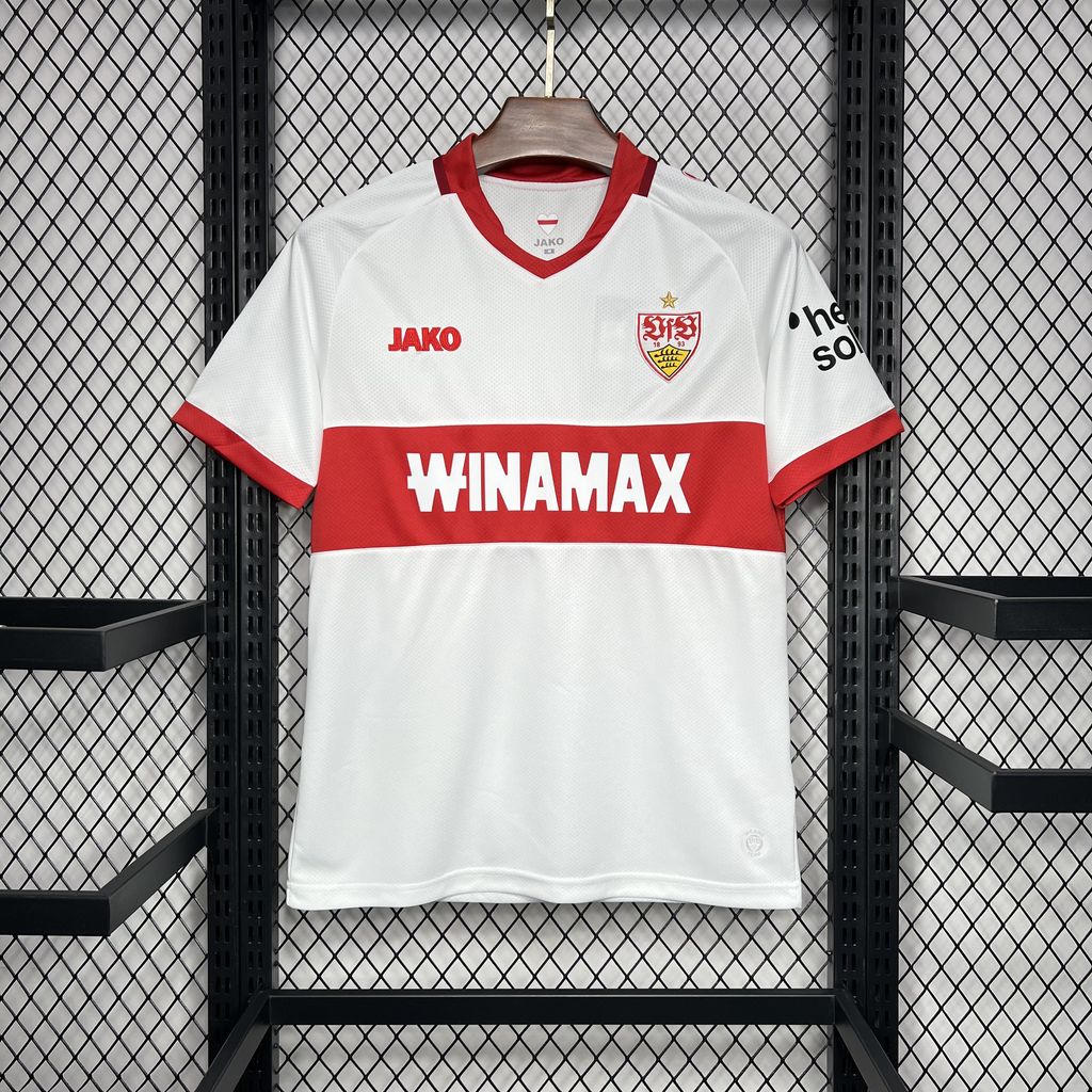 JerseysGala.com | VfB Stuttgart 24-25 Home Stadium Jersey - Fans Version -Customize Name, Number and Patch | Worldwide Shipping