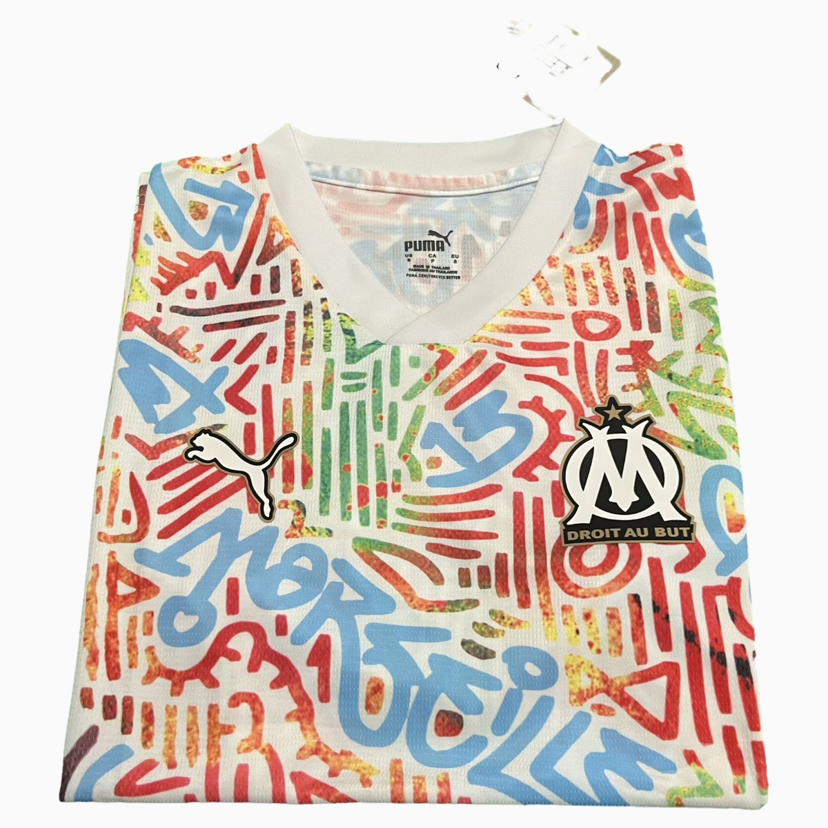 SIUjerseys-Marseille 24-25 Color Graffiti Pre-match Training Jersey - Fans Version