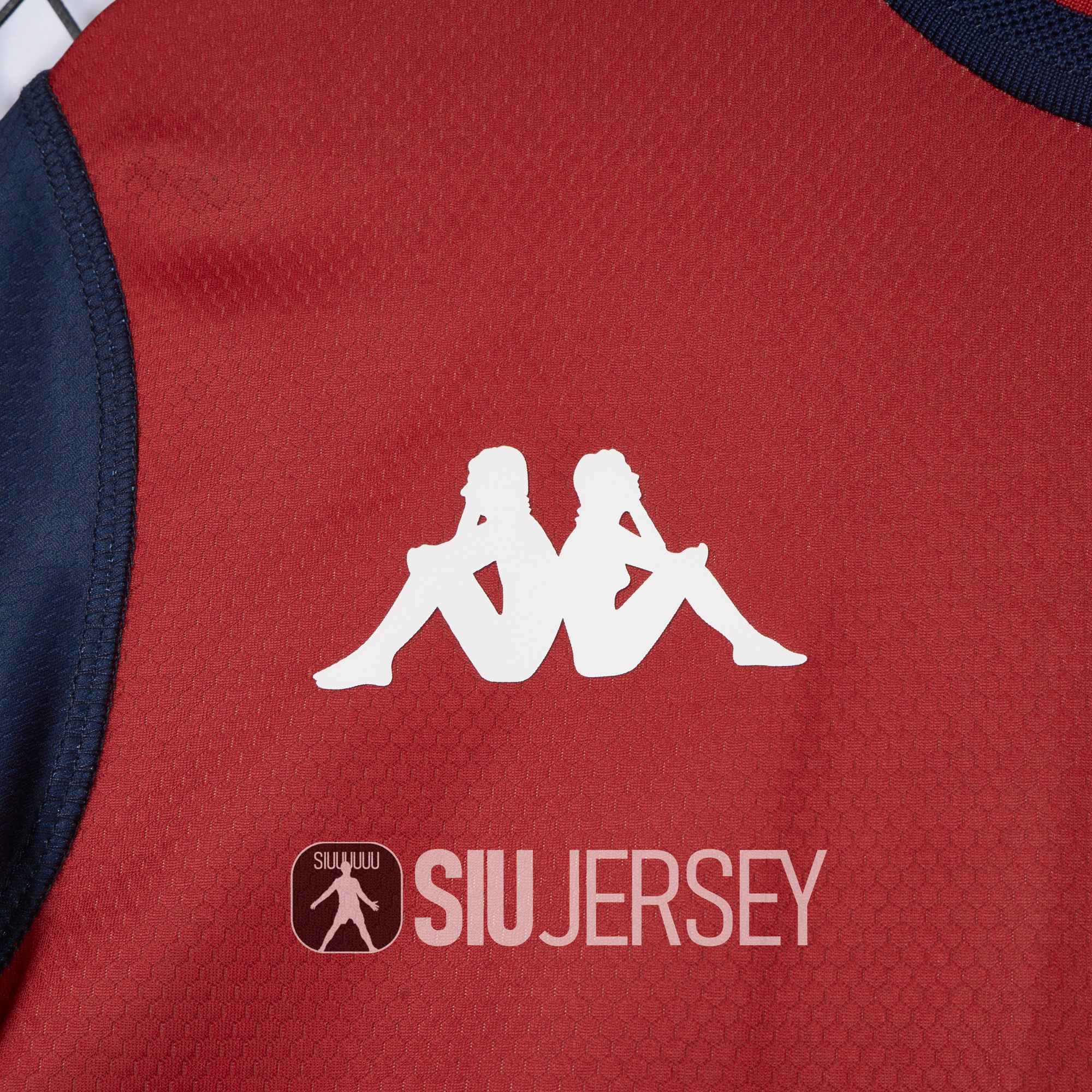 SIUjerseys-Genoa 24-25 Home Unsponsored Jersey - Fans Version