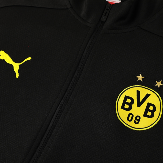 SIUjerseys-Dortmund 24-25 Jacket Training Tracksuit - Black and Yellow