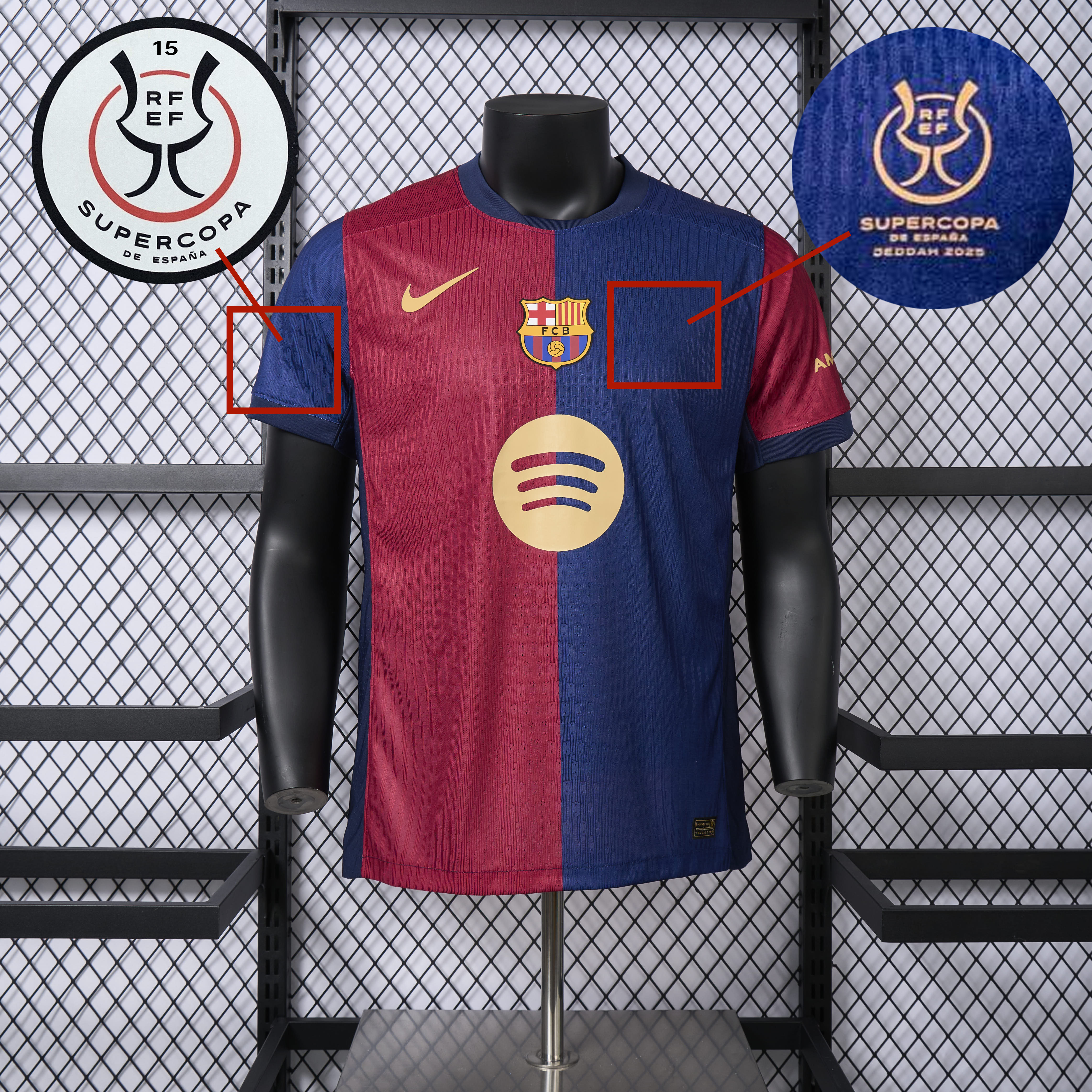 SIUjerseys-B.A.R.S.A 24-25 Supercopa Jersey with Big Logo - Player Version