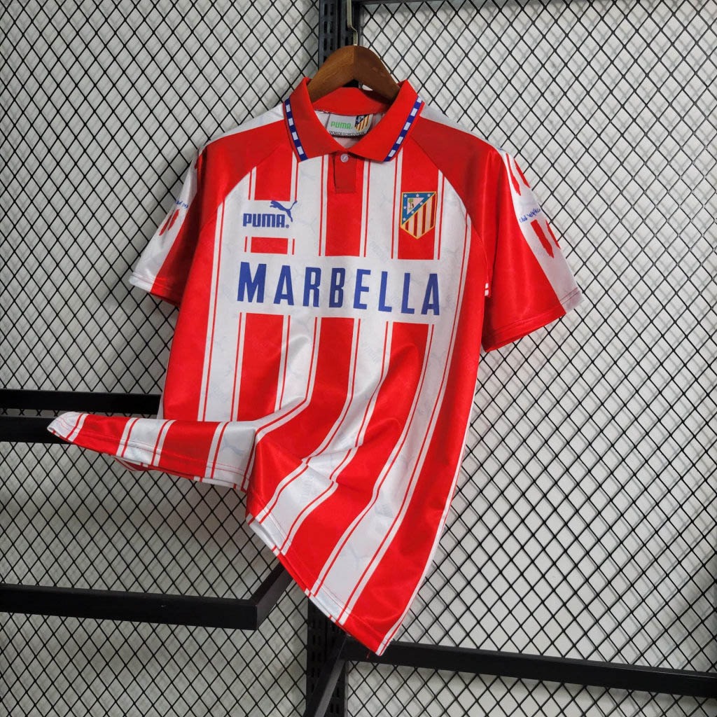 SIUjerseys-Retro Atletico Madrid 1994-95 Home Stadium Jersey