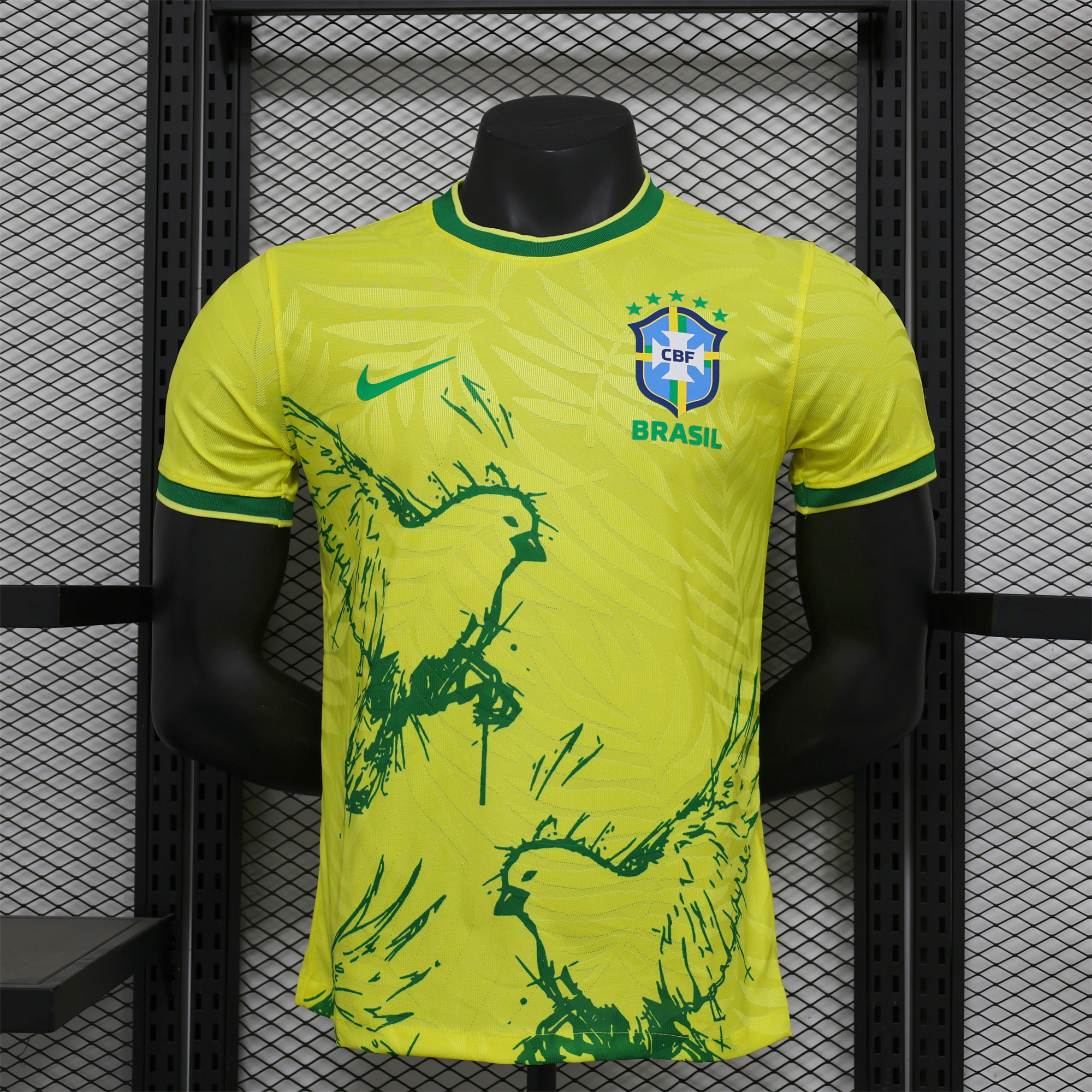 SIUjerseys-Brazil 2024 Yellow Dove Special Edition Jersey - Player Version