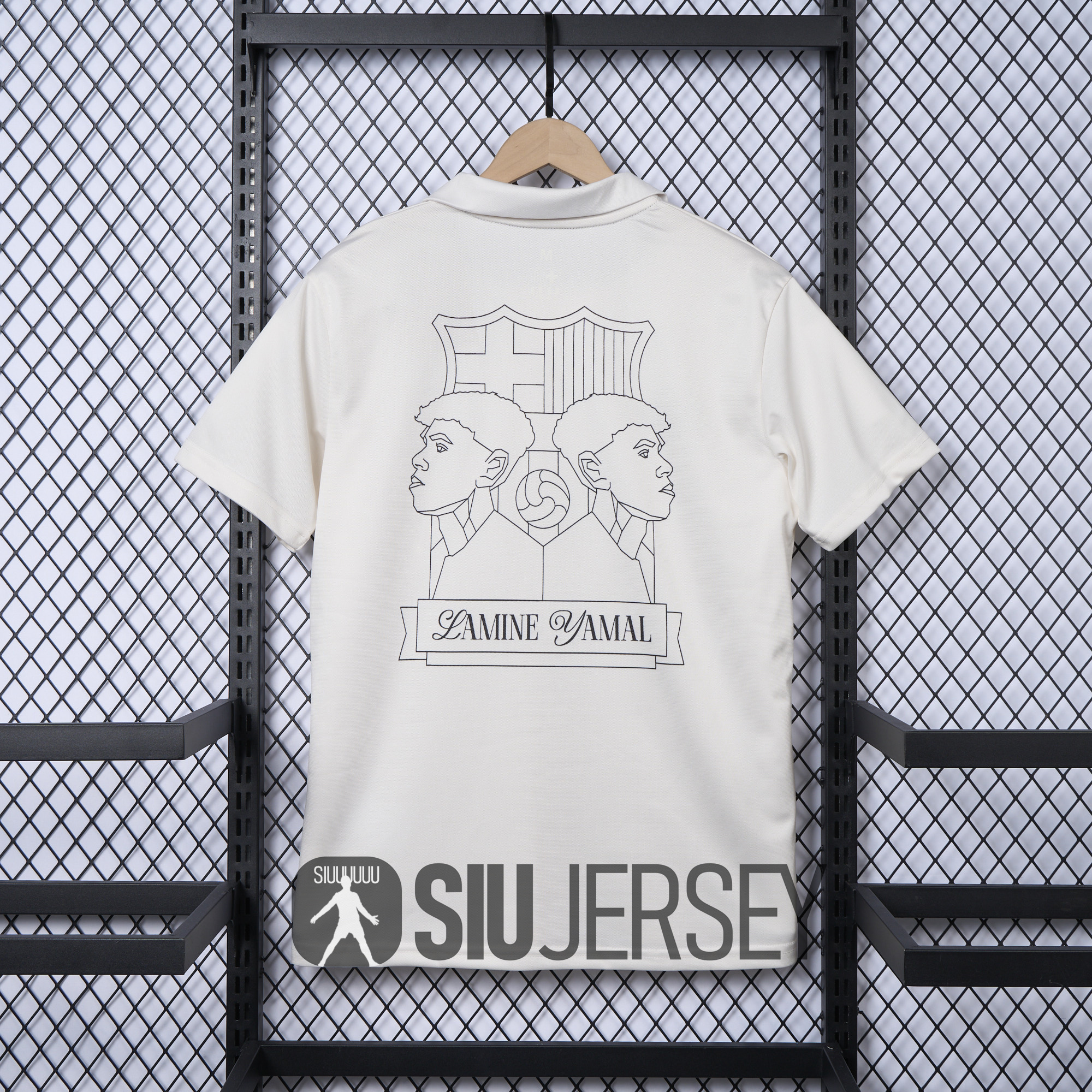 SIUjerseys-Barcelona 24-25 Yamal Anniversary White Jersey - Fans Version