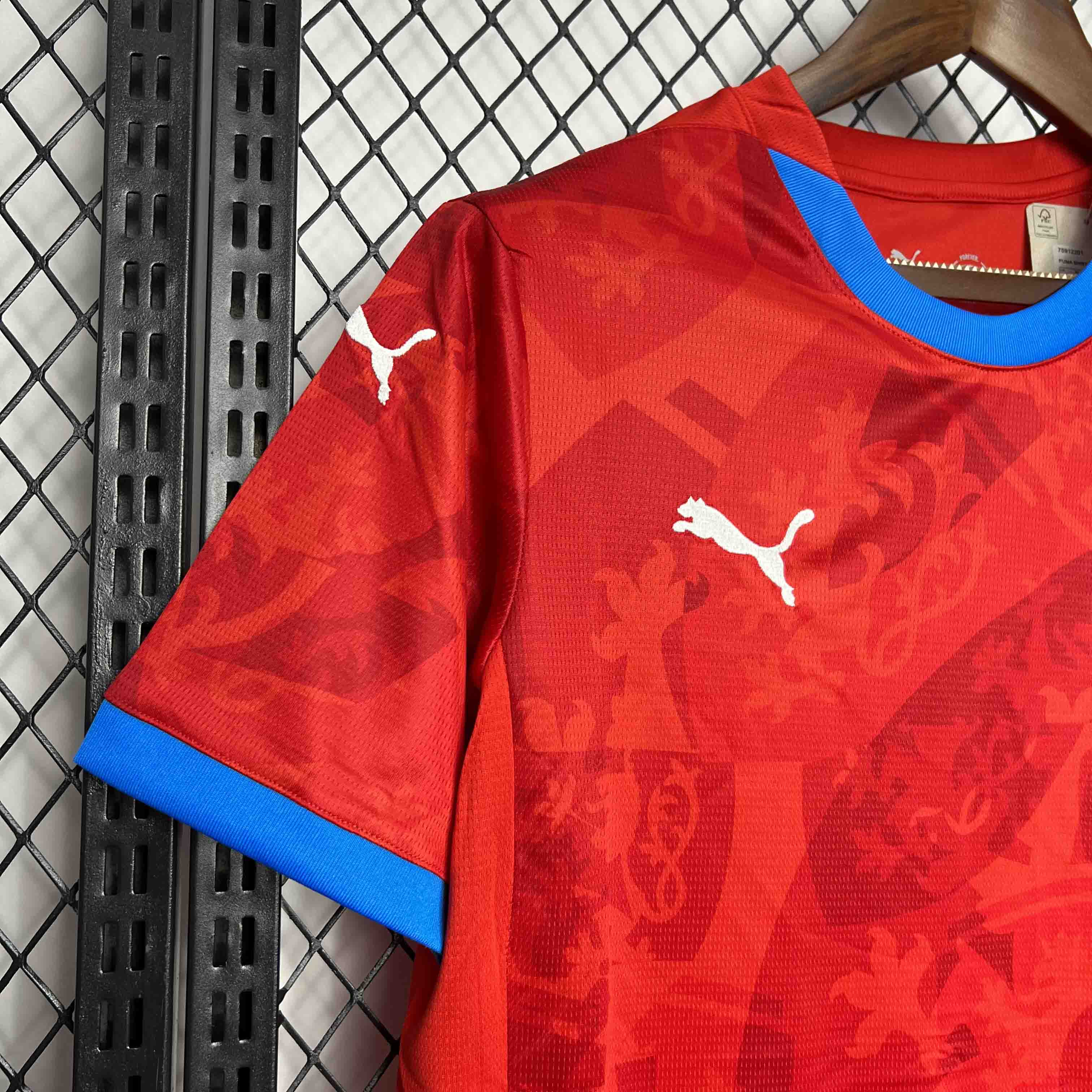 unitedfutballjersey-Czech Republic 2024 Home Stadium Jersey - Fans Version