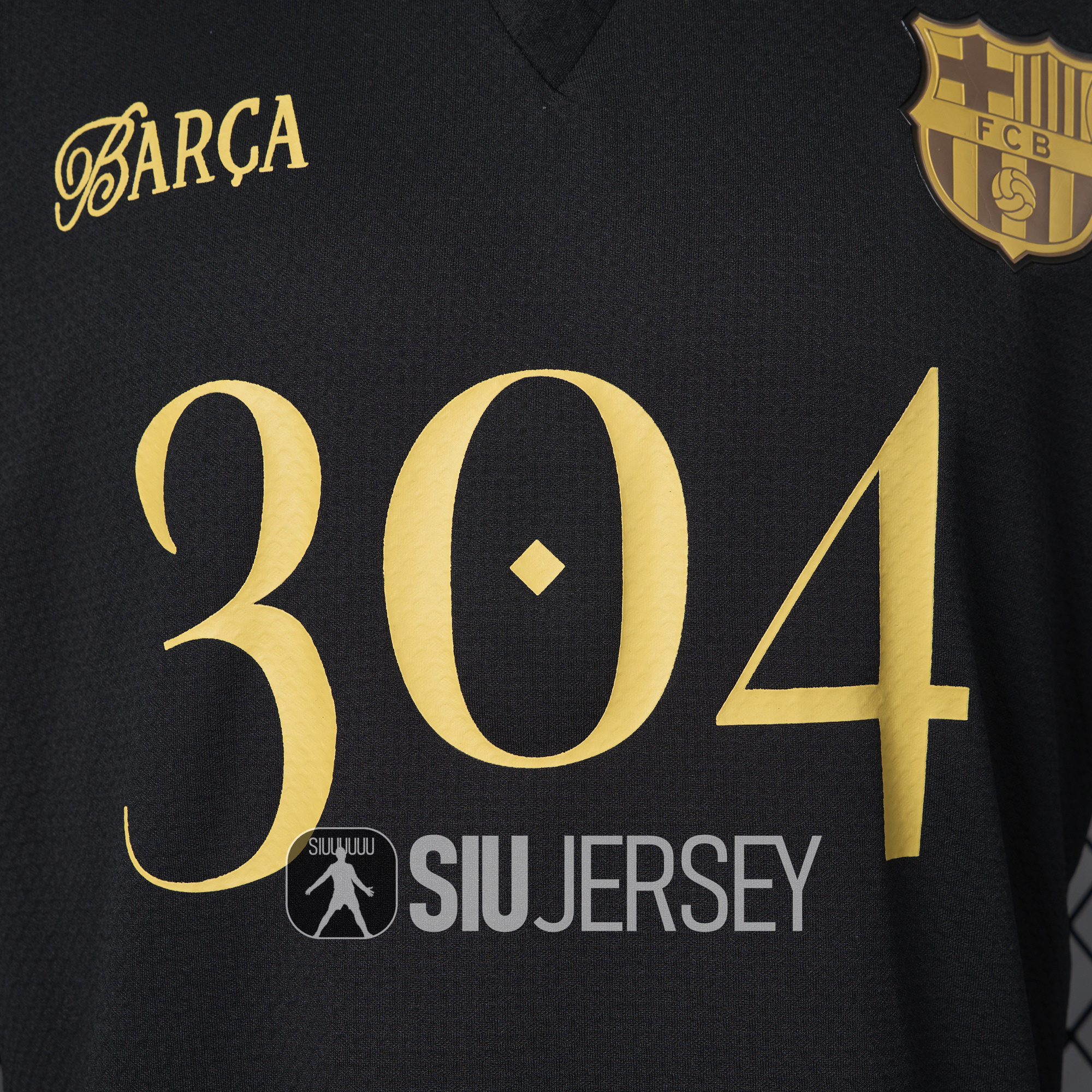 SIUjerseys-Barcelona 24-25 Yamal Anniversary Black Jersey - Player Version