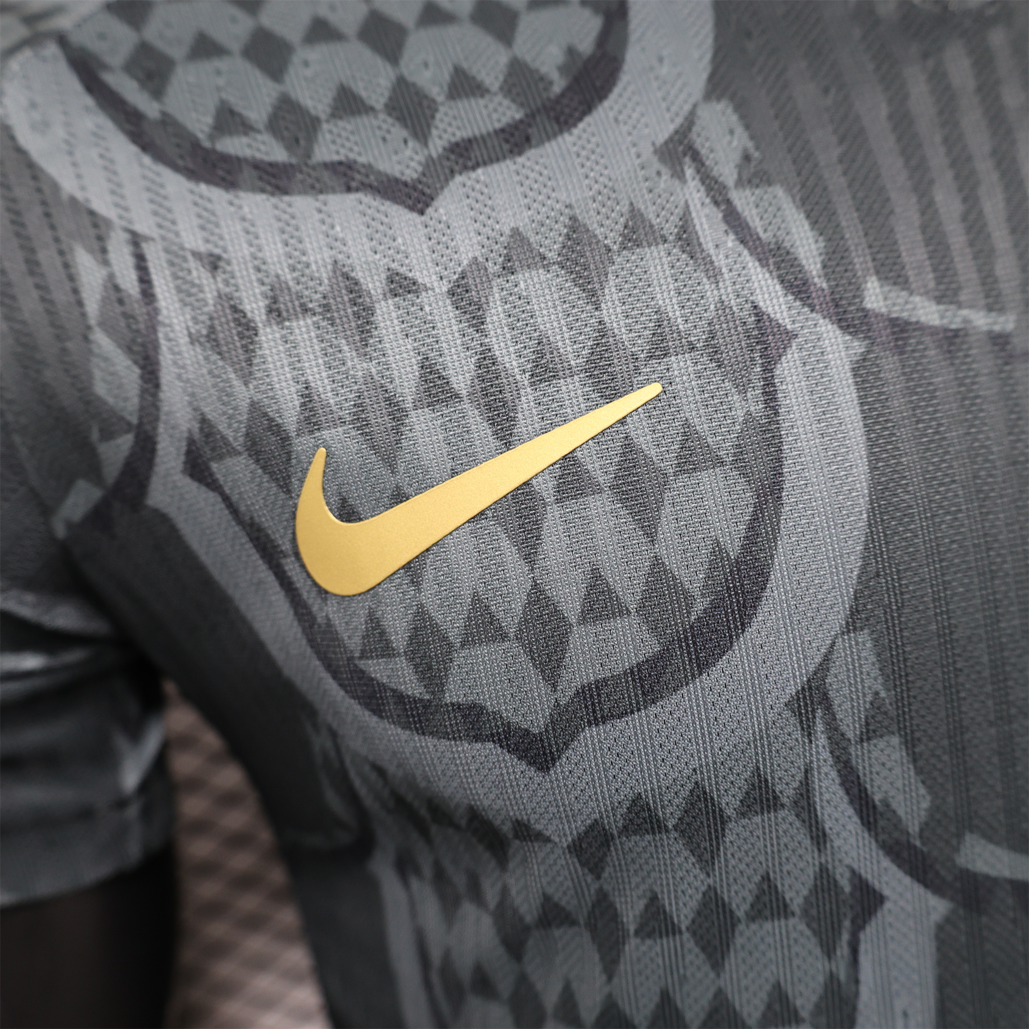 SIUjerseys-Barcelona 24-25 Gray Scales Texture Special Edition Jersey - Player Version