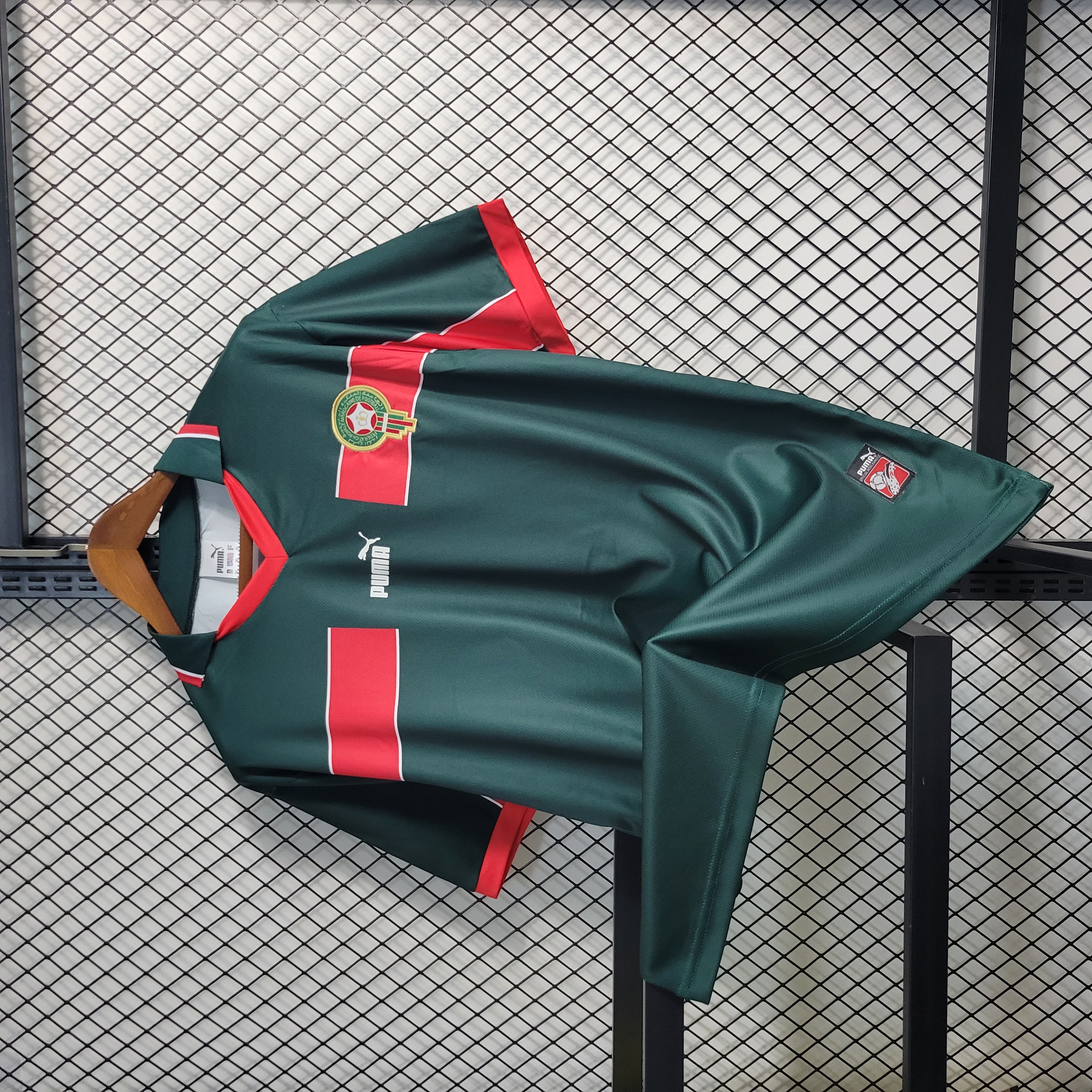unitedfutballjersey-Retro Morocco 1998 Home Stadium Jersey