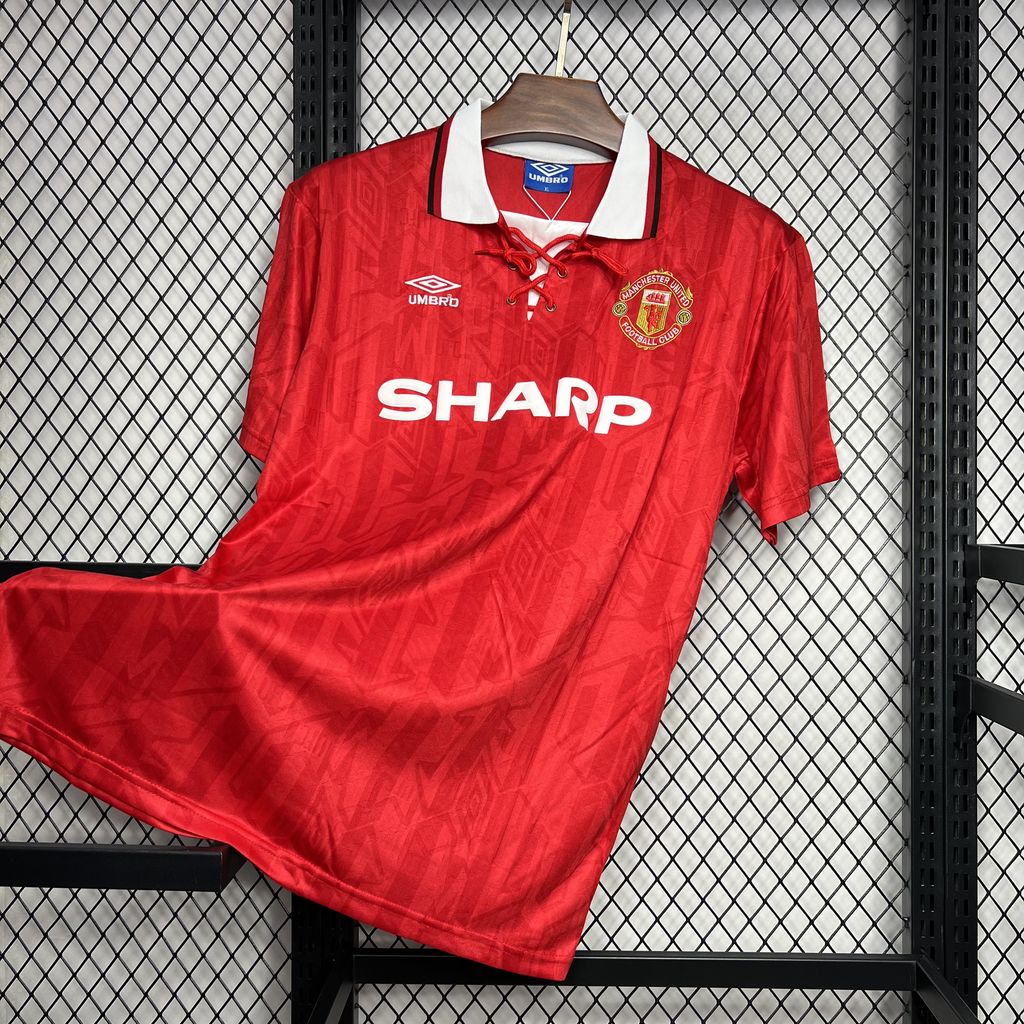 unitedfutballjersey-Retro Manchester United 92-94 Home Jersey