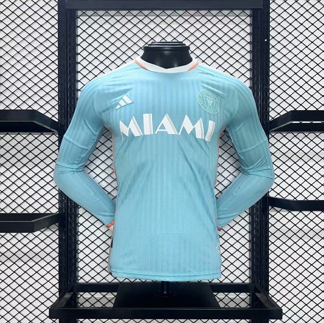 unitedfutballjersey-INT M.A.M 2024 Third Long Sleeve Jersey - Player Version