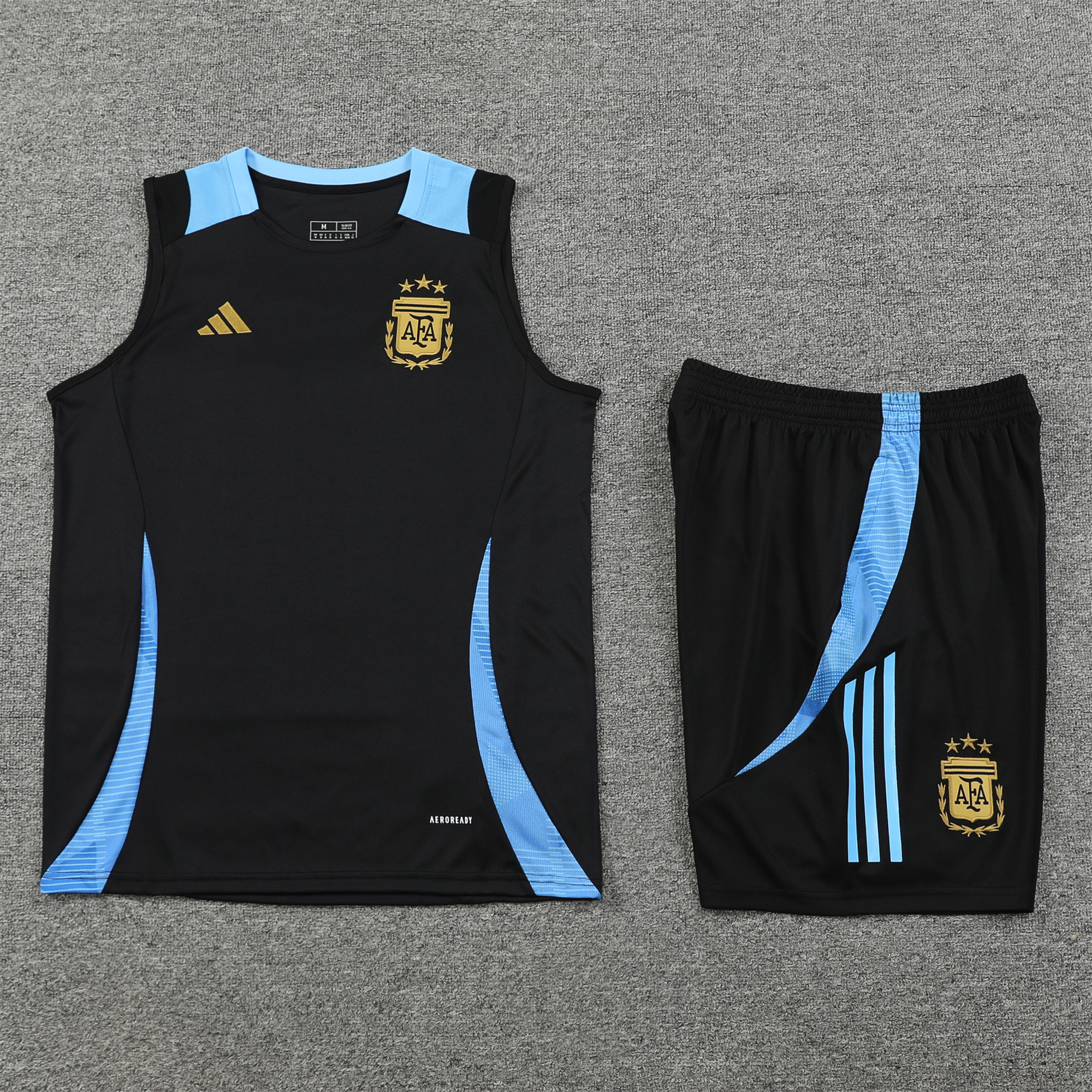 SIUjerseys-Argentina 24-25 Vest Training Set - Black
