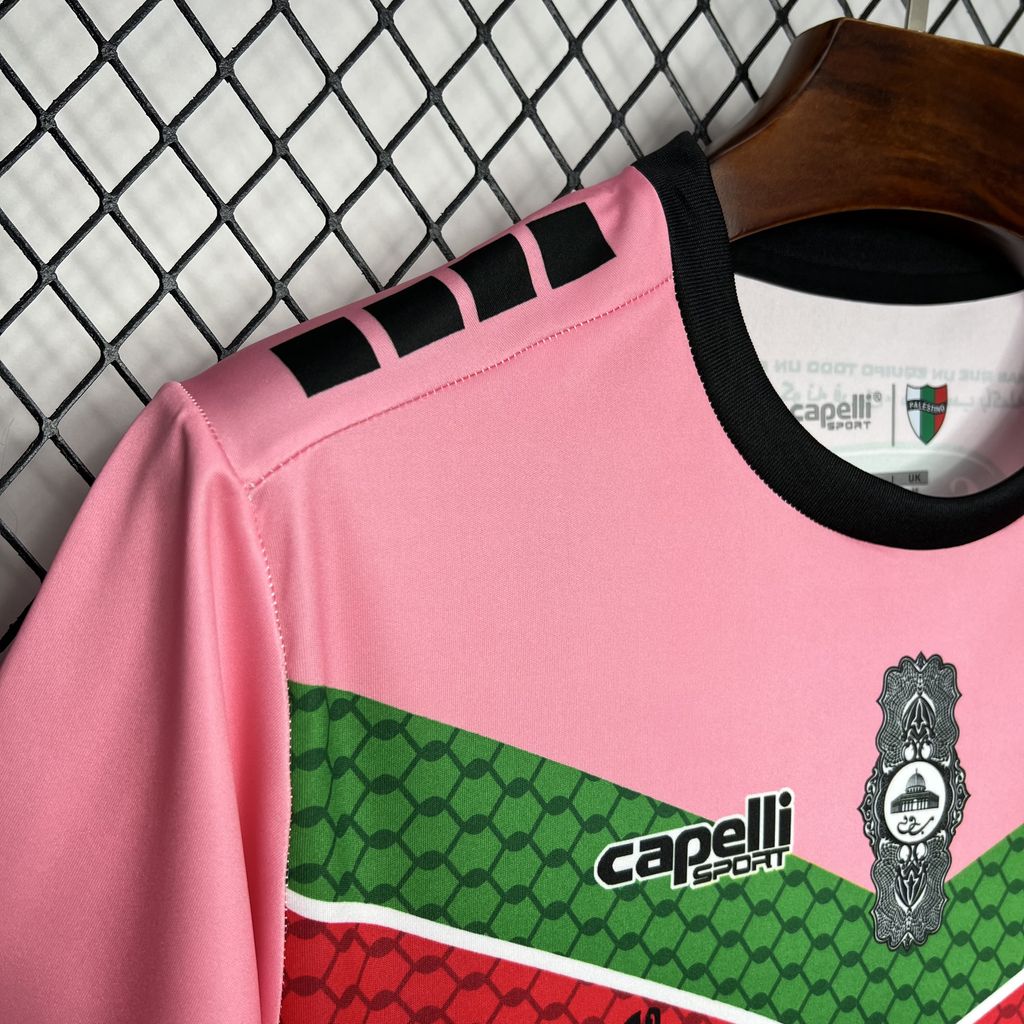 unitedfutballjersey-Club Deportivo Palestino 24-25 Pink Graffiti Jersey - Fans Version