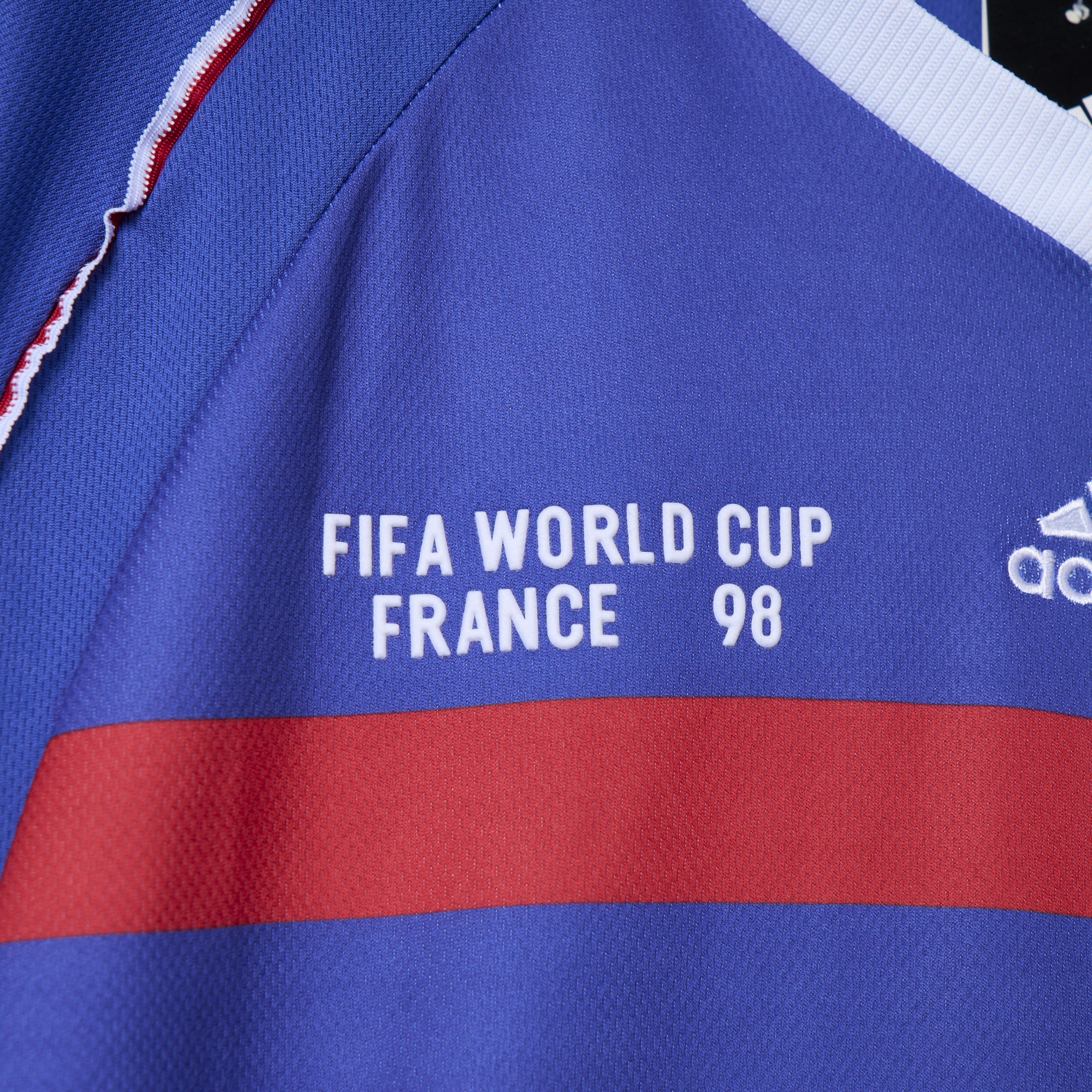 SIUjerseys-Retro France 1998 Home Stadium Jersey (with 1998 World Cup mark on right chest)