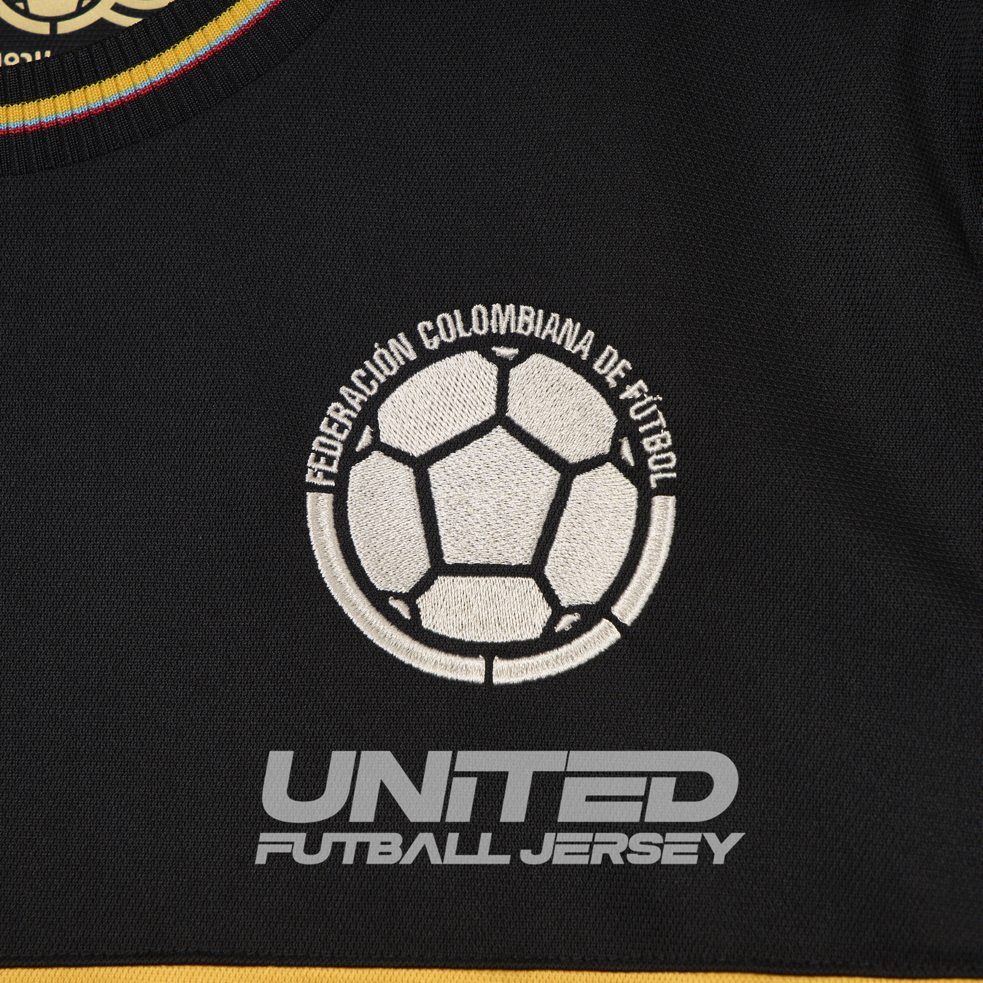 unitedfutballjersey-Colombia 2024 100th Anniversary Black Jersey - Fans Version