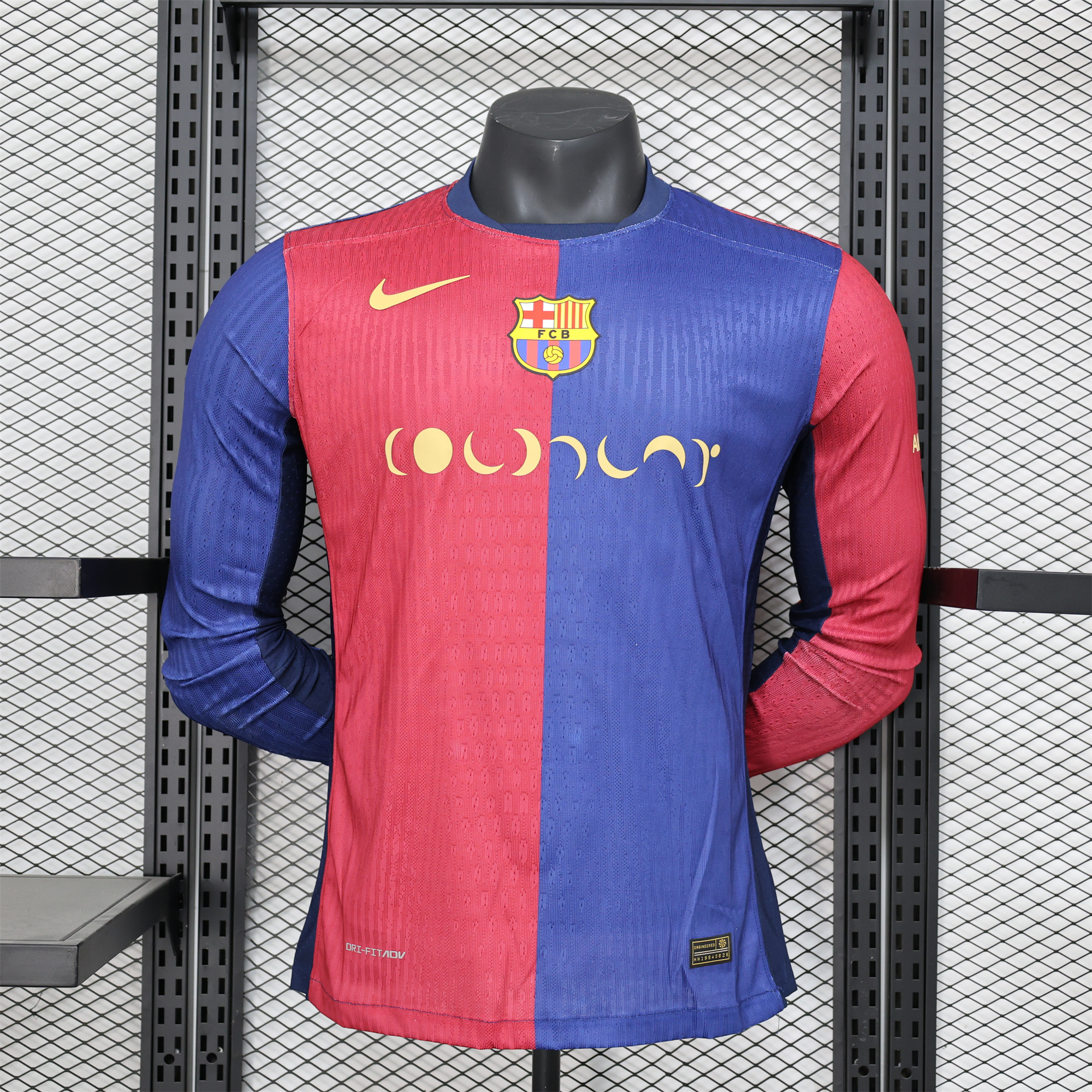 SIUjerseys-Barcelona X Coldplay 24-25 Home Co-Branded Long Sleeve Jersey - Player Version