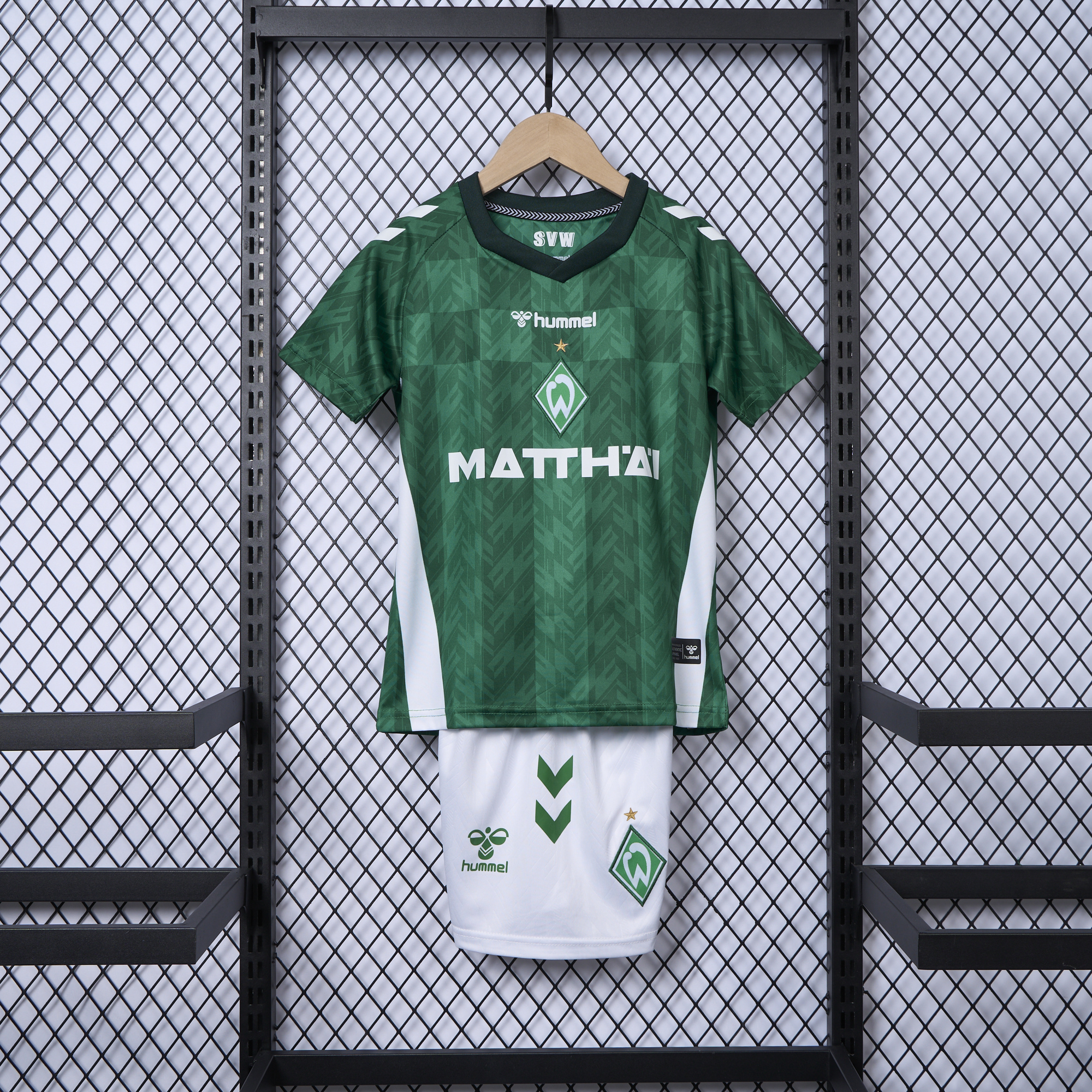 Unitedfootballkit.com | Werder Bremen 24-25 Home Stadium Kids Kit -Customize Name, Number and Patch | Worldwide Shipping