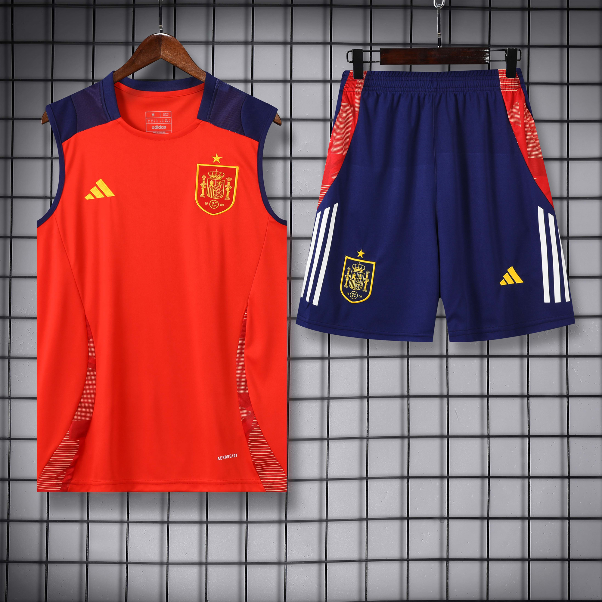 SIUjerseys-Spain 24-25 Vest Training Set - Red