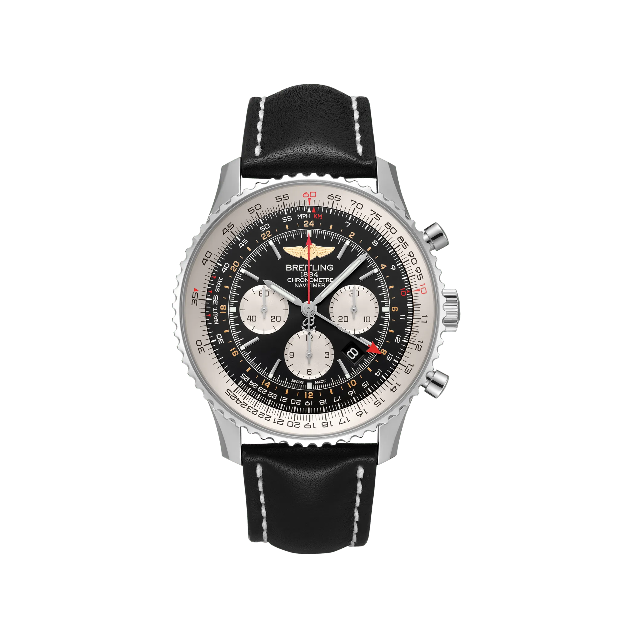 Navitimer B04 Chronograph GMT 48 - Stainless Steel AB0441211B1X1