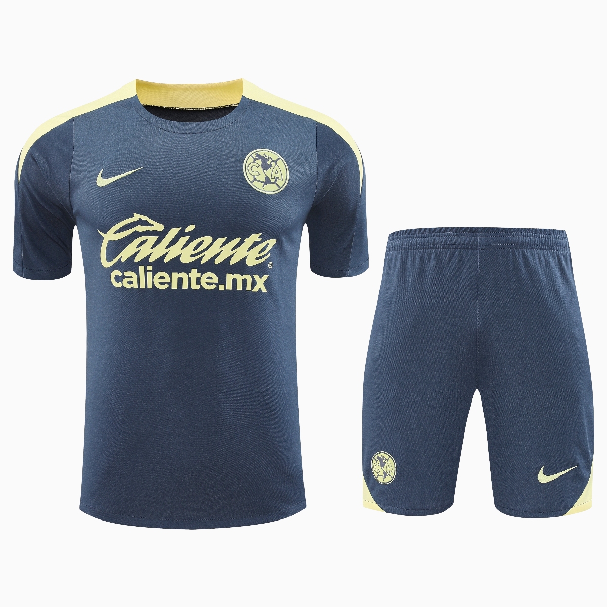 SIUjerseys-Club América 24-25 Short-Sleeve Training Set - Grey Top & Shorts