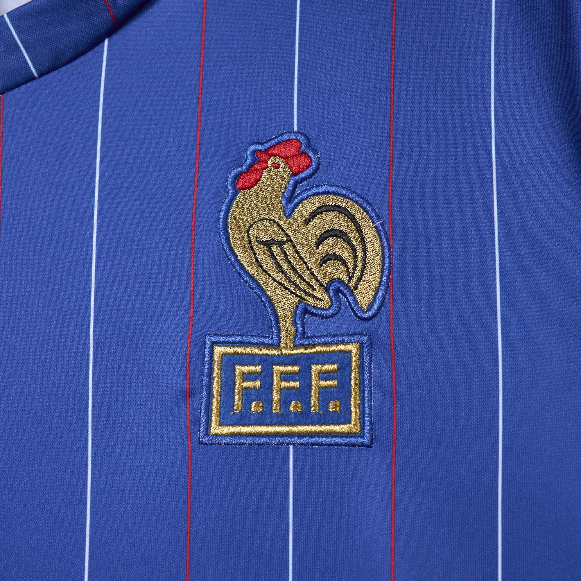 unitedfutballjersey-Retro France 1982 Home Stadium Jersey